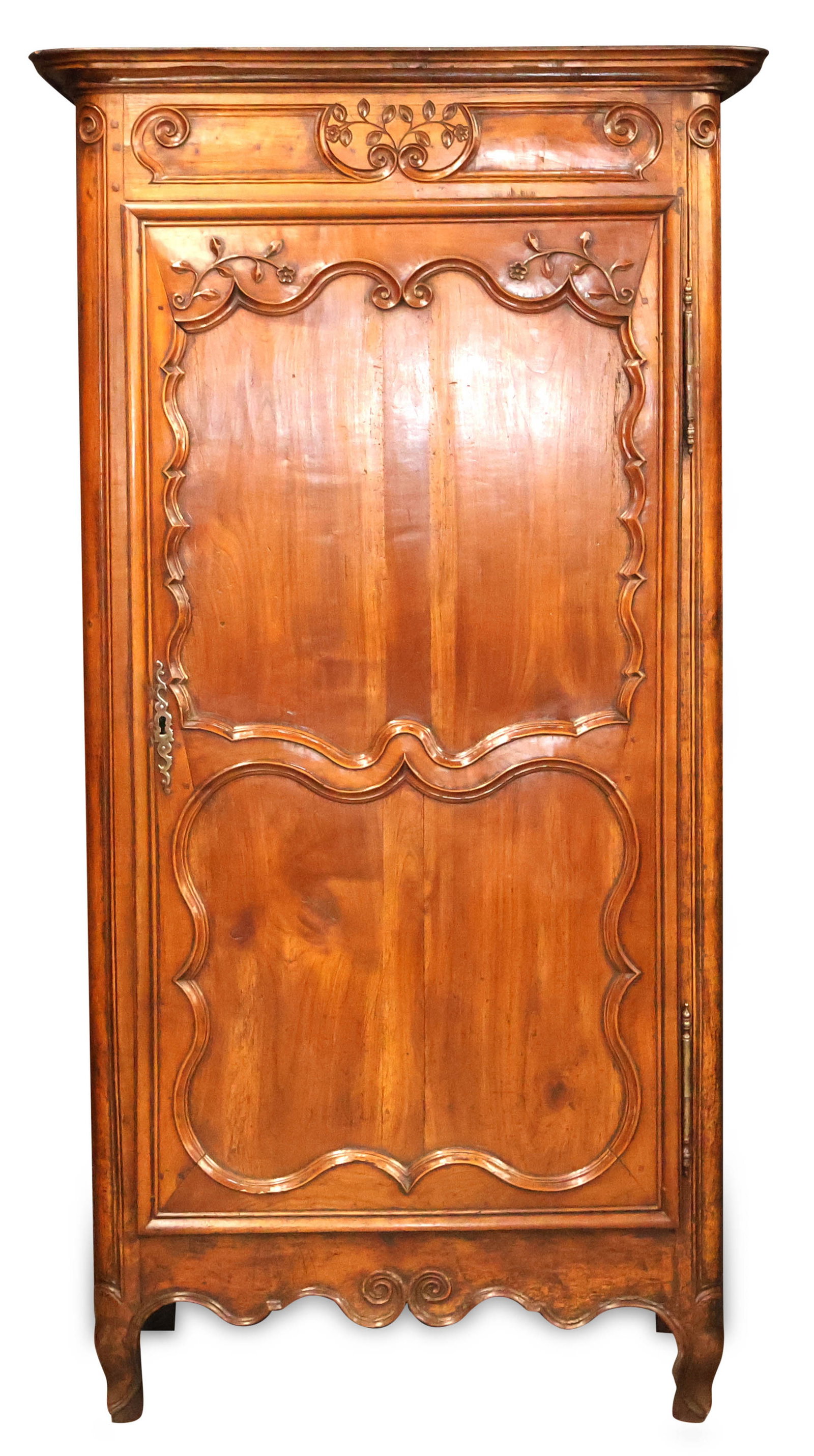 French Provincial Carved Walnut Armoire (1 of 20)