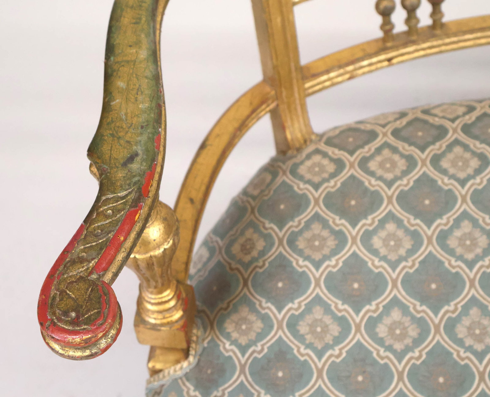 Neoclassical Style Giltwood Settee - 10