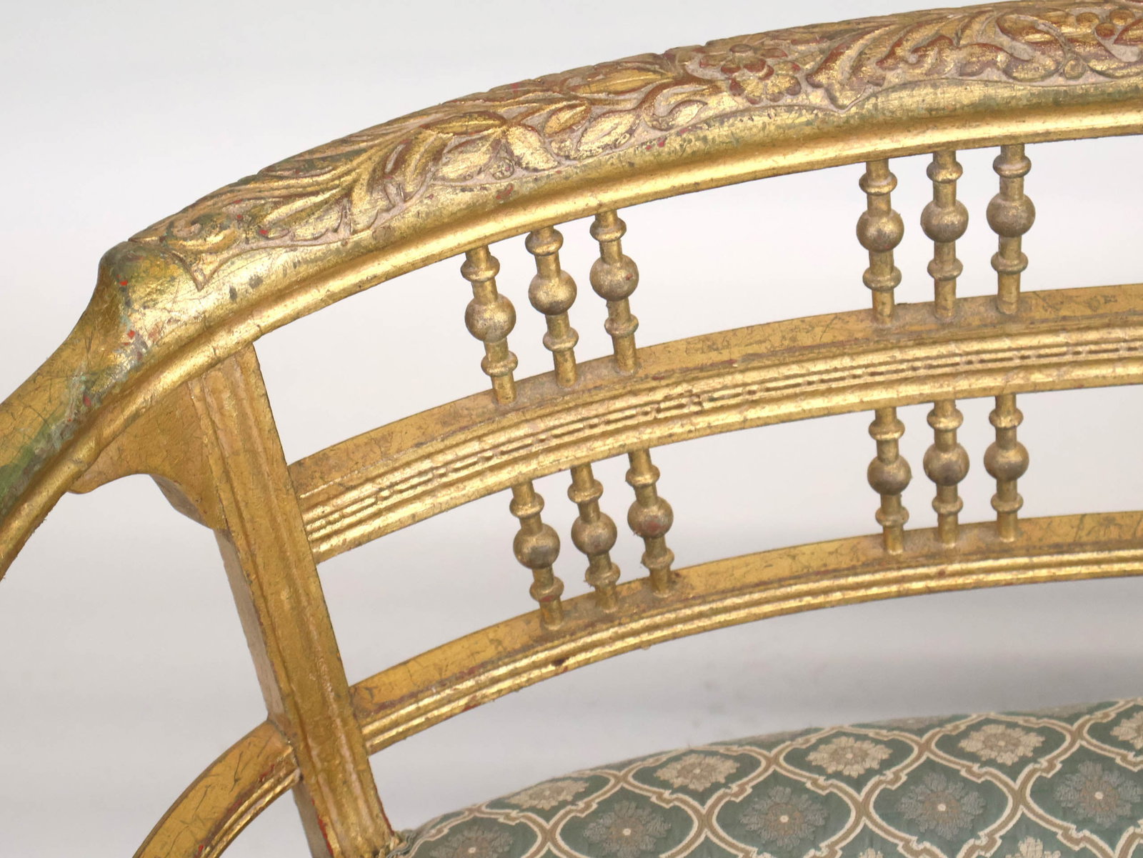 Neoclassical Style Giltwood Settee - 11