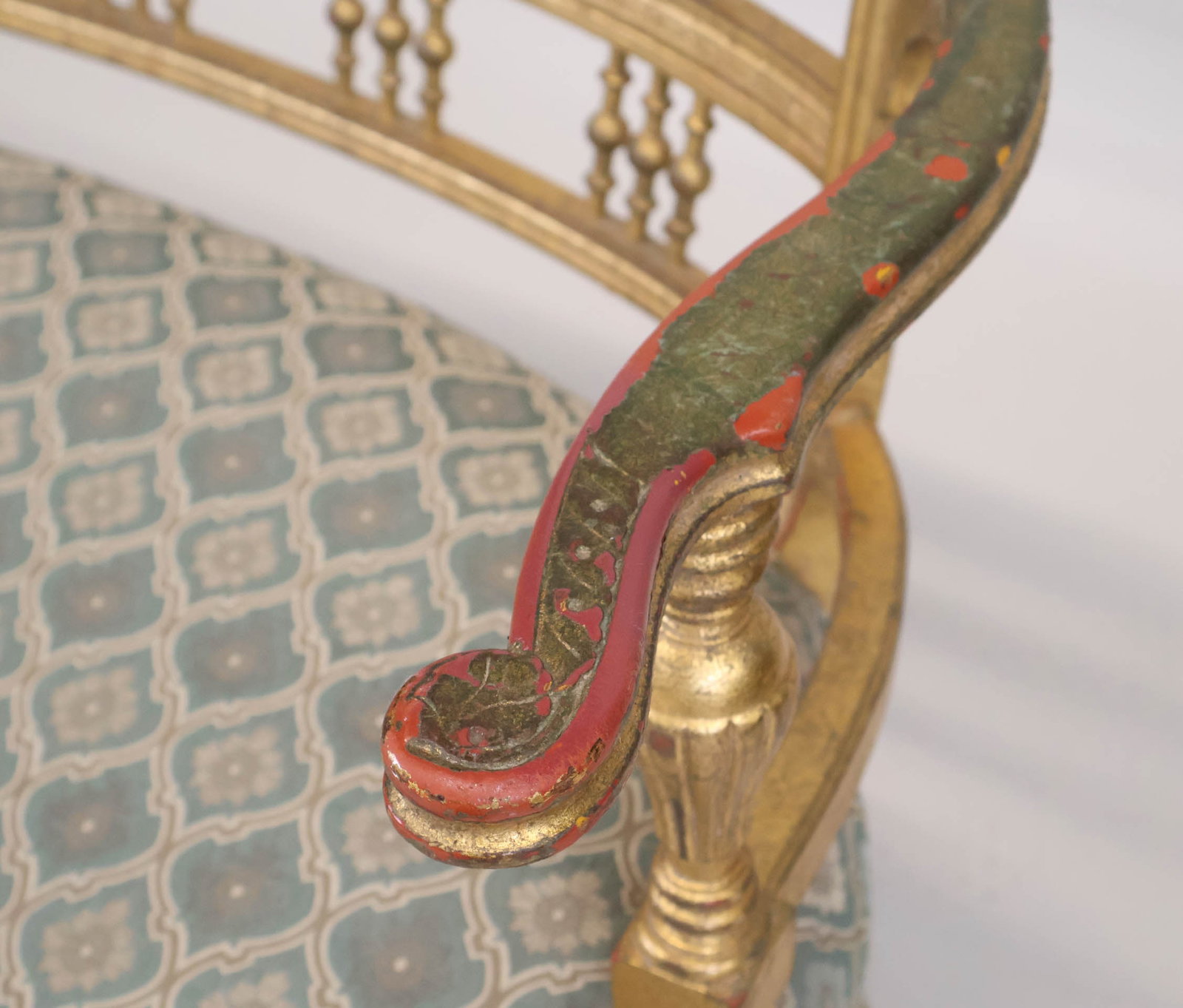 Neoclassical Style Giltwood Settee - 13
