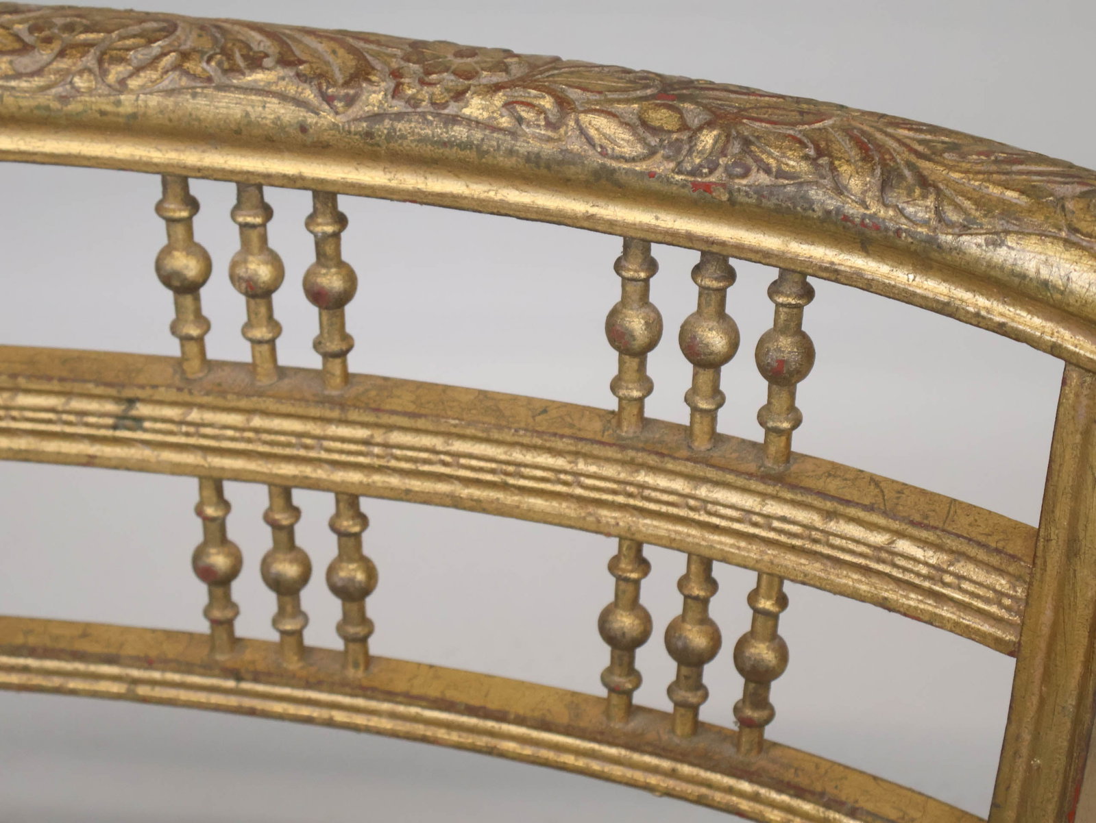 Neoclassical Style Giltwood Settee - 14