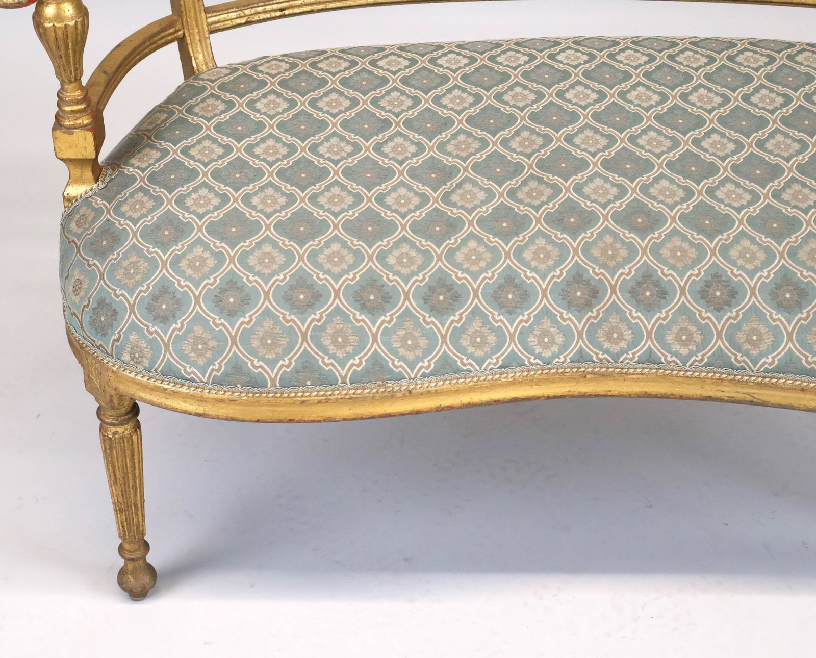 Neoclassical Style Giltwood Settee - 3