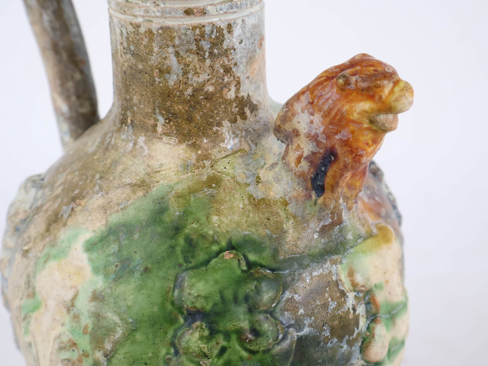 Two Chinese Han Dynasty Green Glazed Items - 11