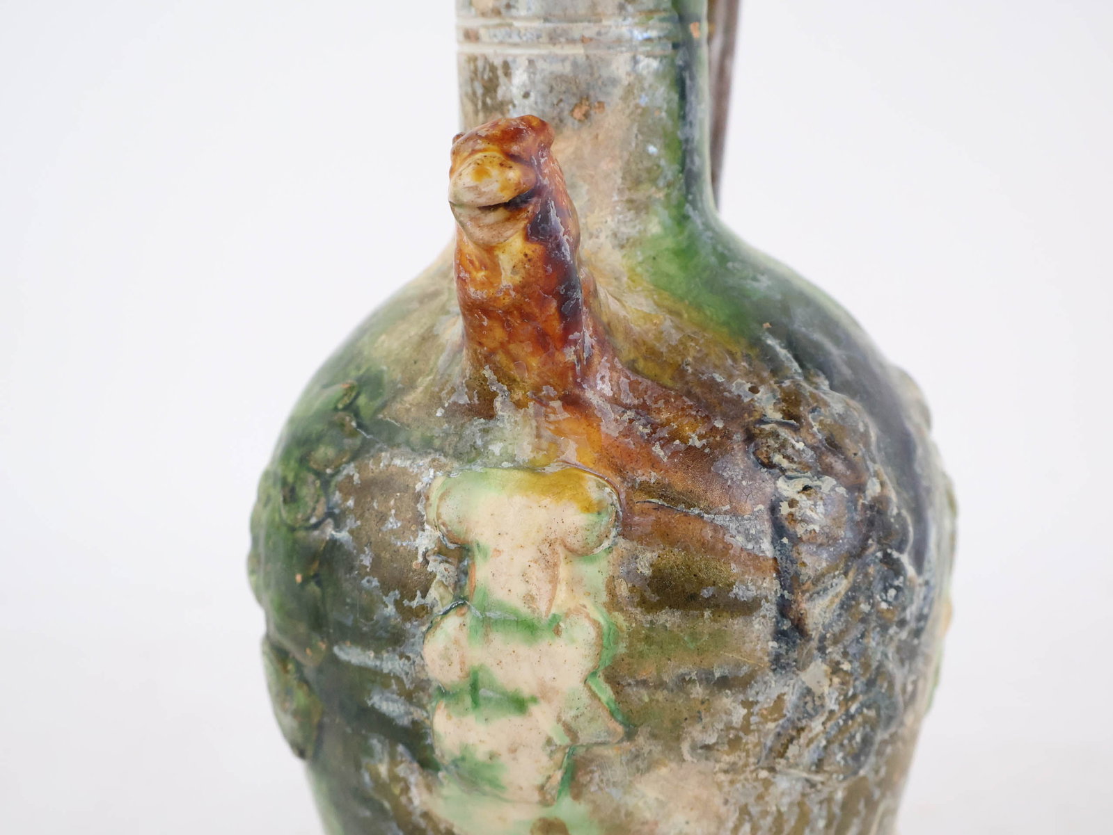 Two Chinese Han Dynasty Green Glazed Items - 13
