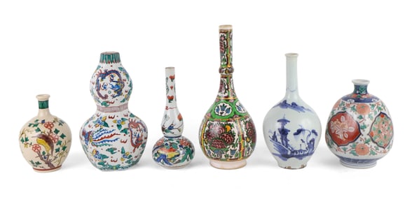 Five Asian Porcelain Vases