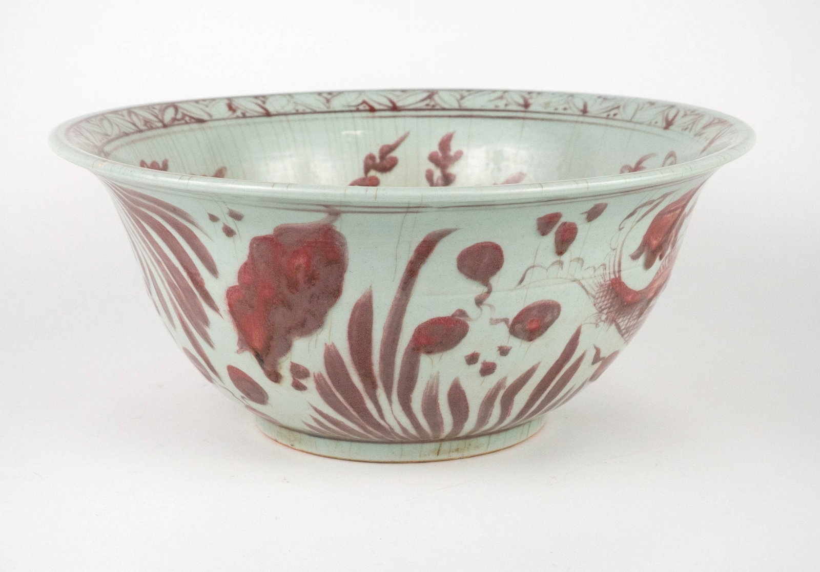 Chinese Copper Red Punch Bowl - 5