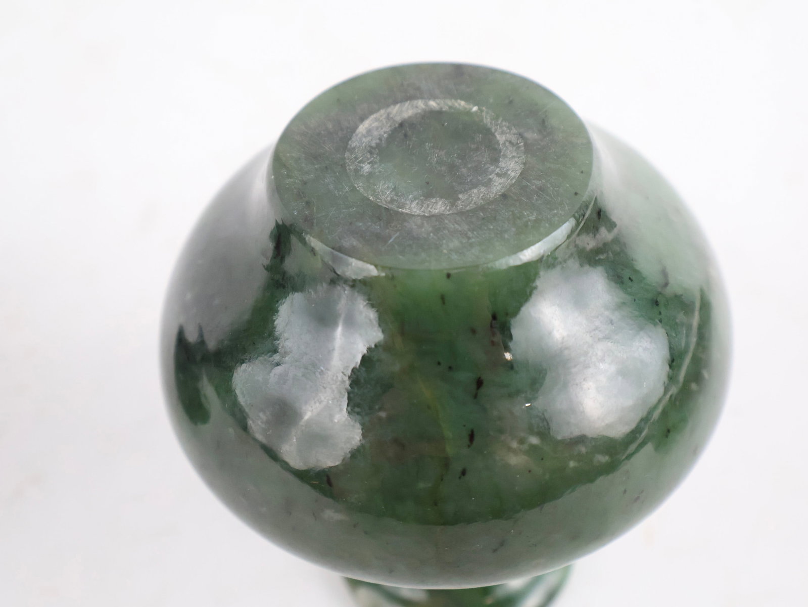Two Chinese Jade Bud Vases - 4