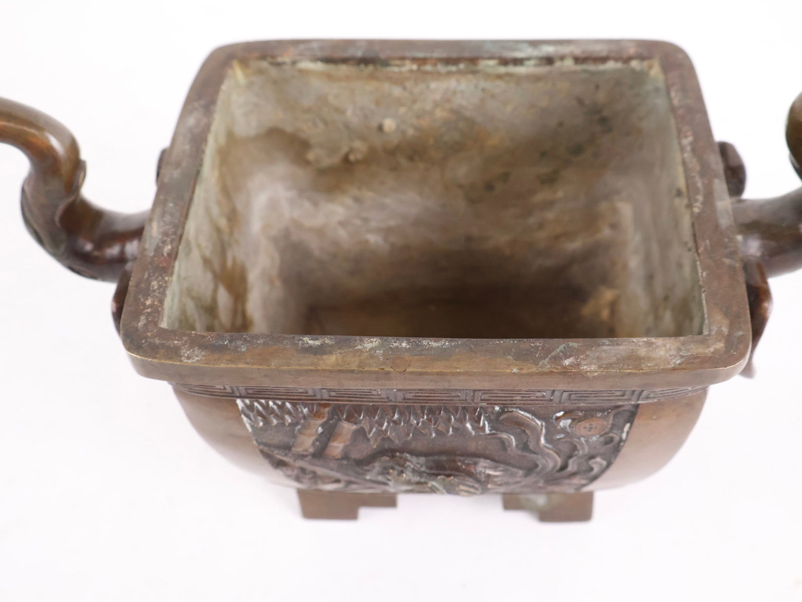 Three Chinese Bronze Incense Burners - 10