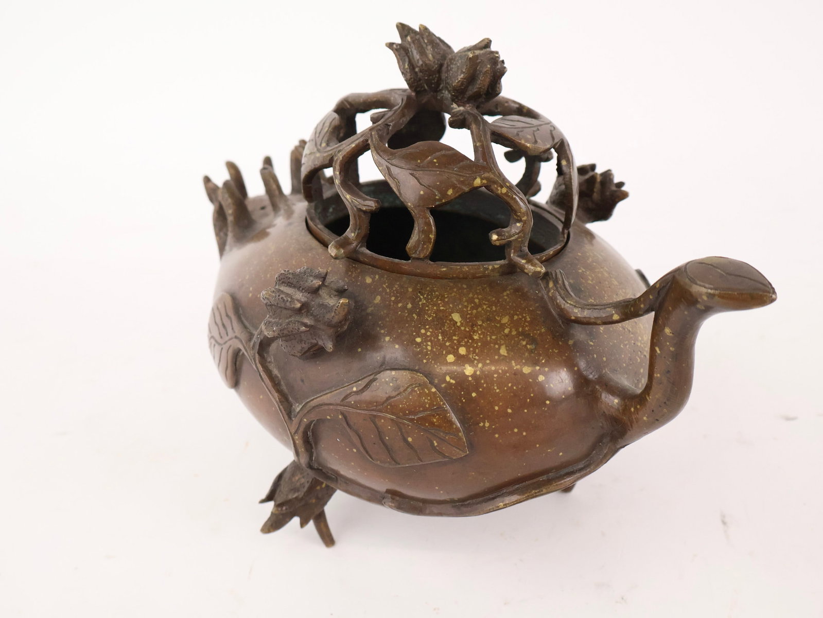 Three Chinese Bronze Incense Burners - 14