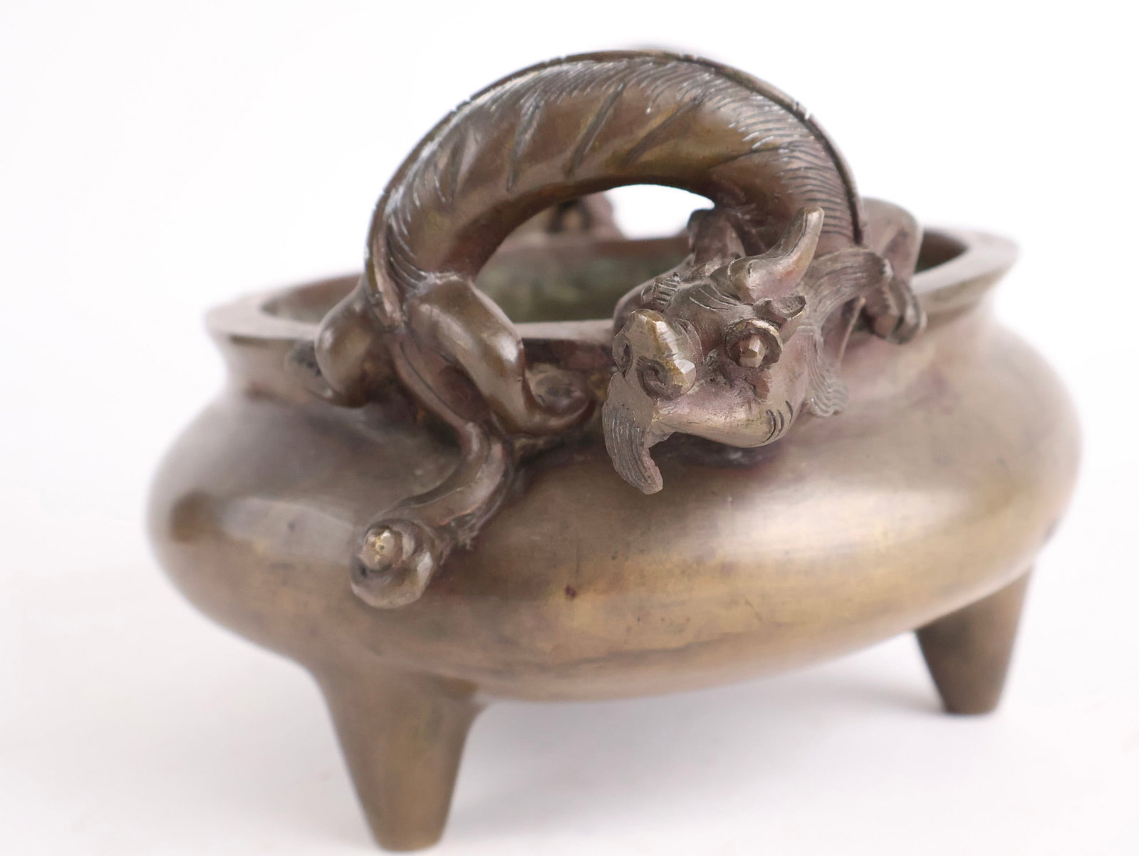 Three Chinese Bronze Incense Burners - 4