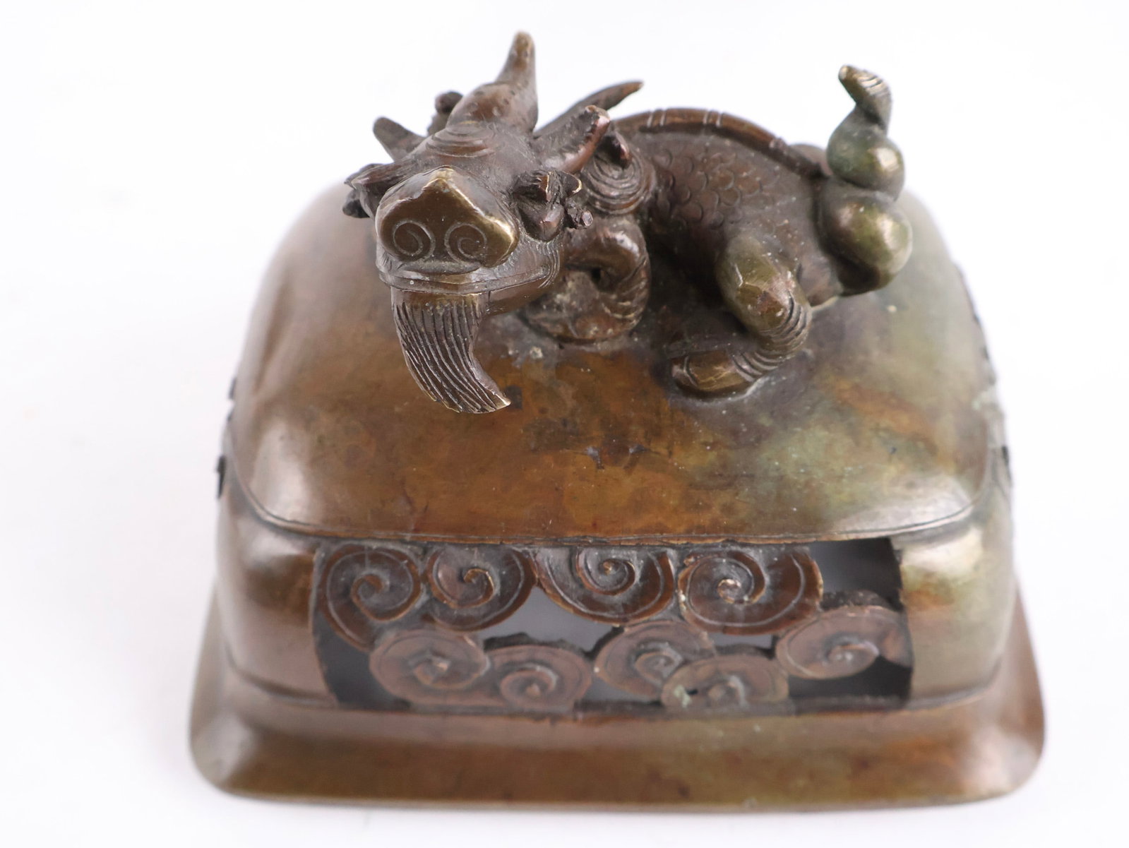 Three Chinese Bronze Incense Burners - 8