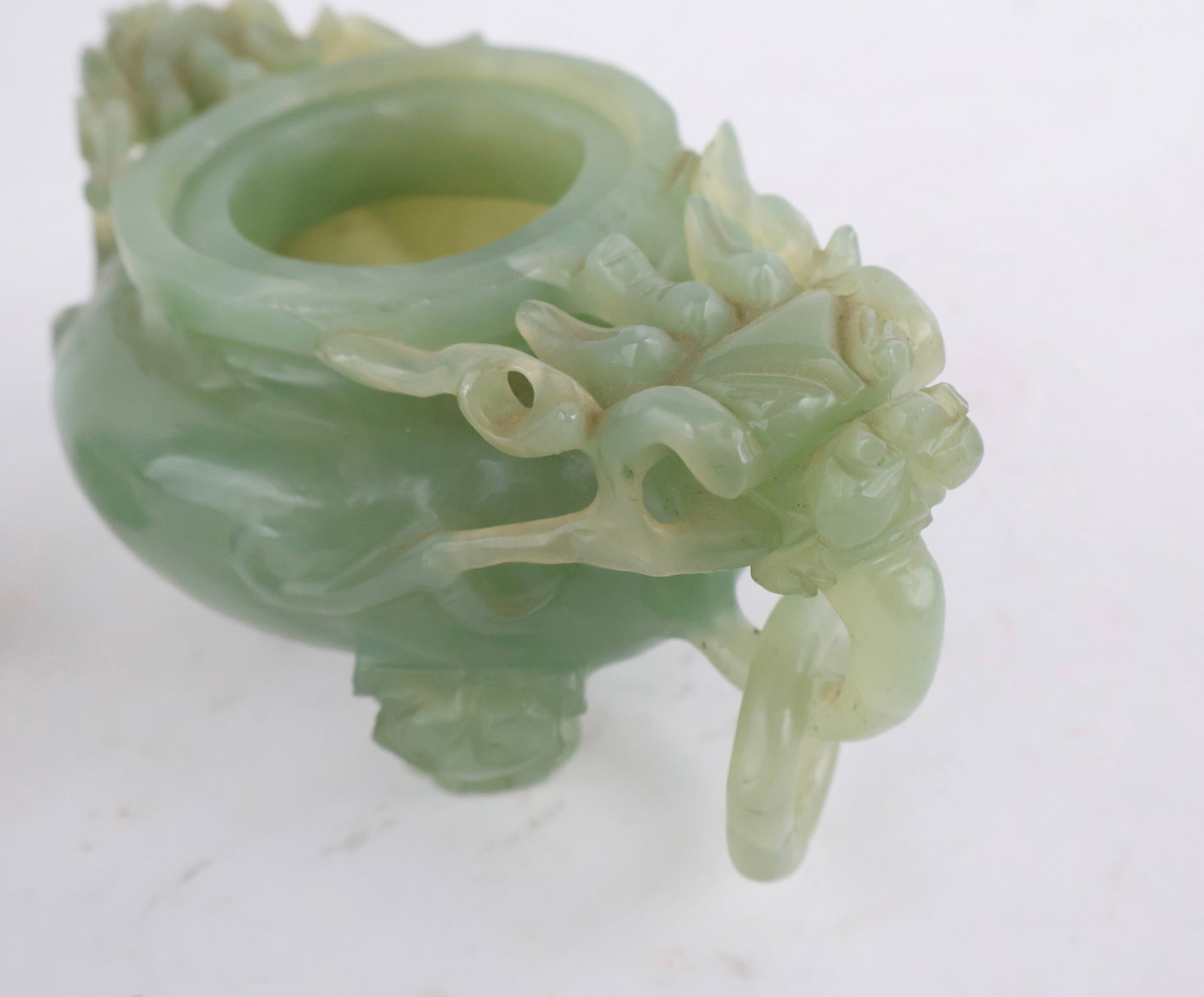 Chinese Jade Covered Censer - 7
