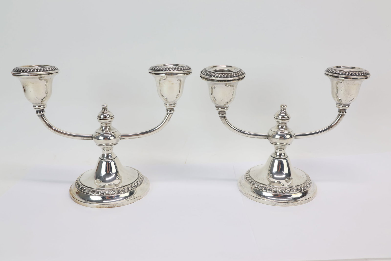 Pair Gorham Sterling Silver Weighted Candelabra (1 of 7)