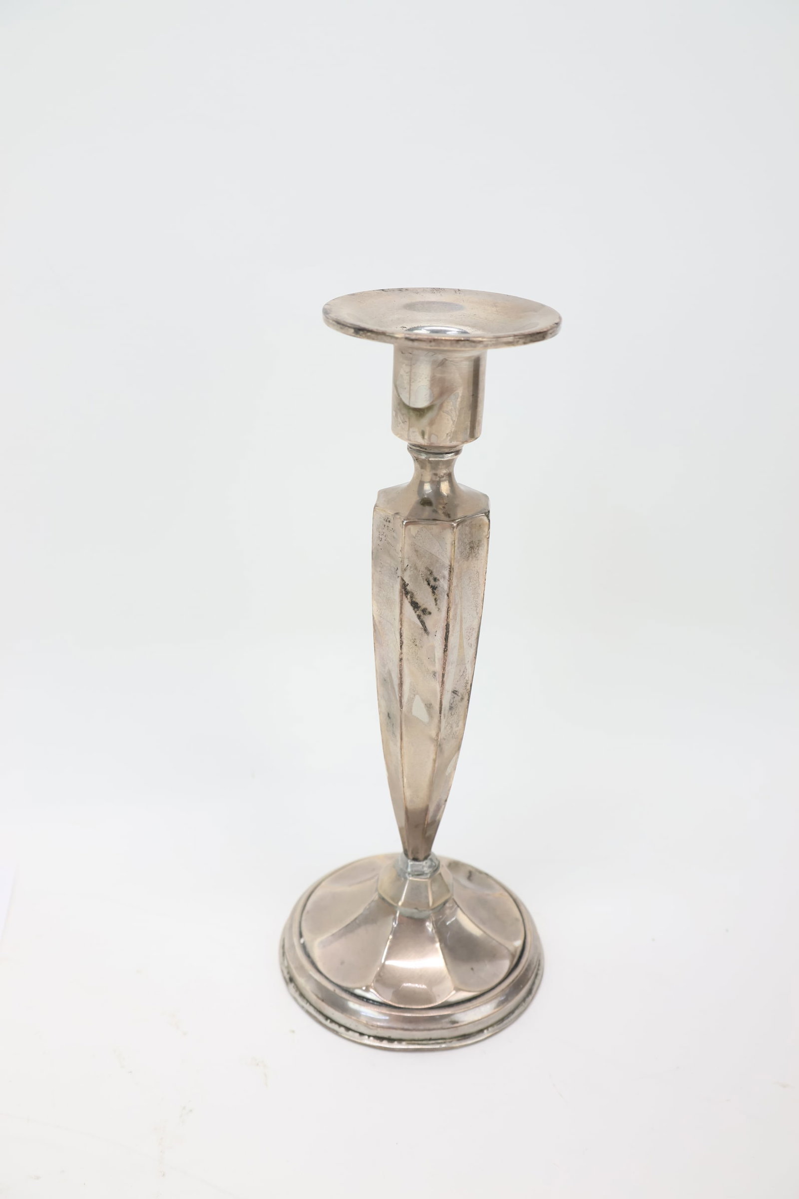 Pair Sterling Silver Weighted Candlesticks - 2