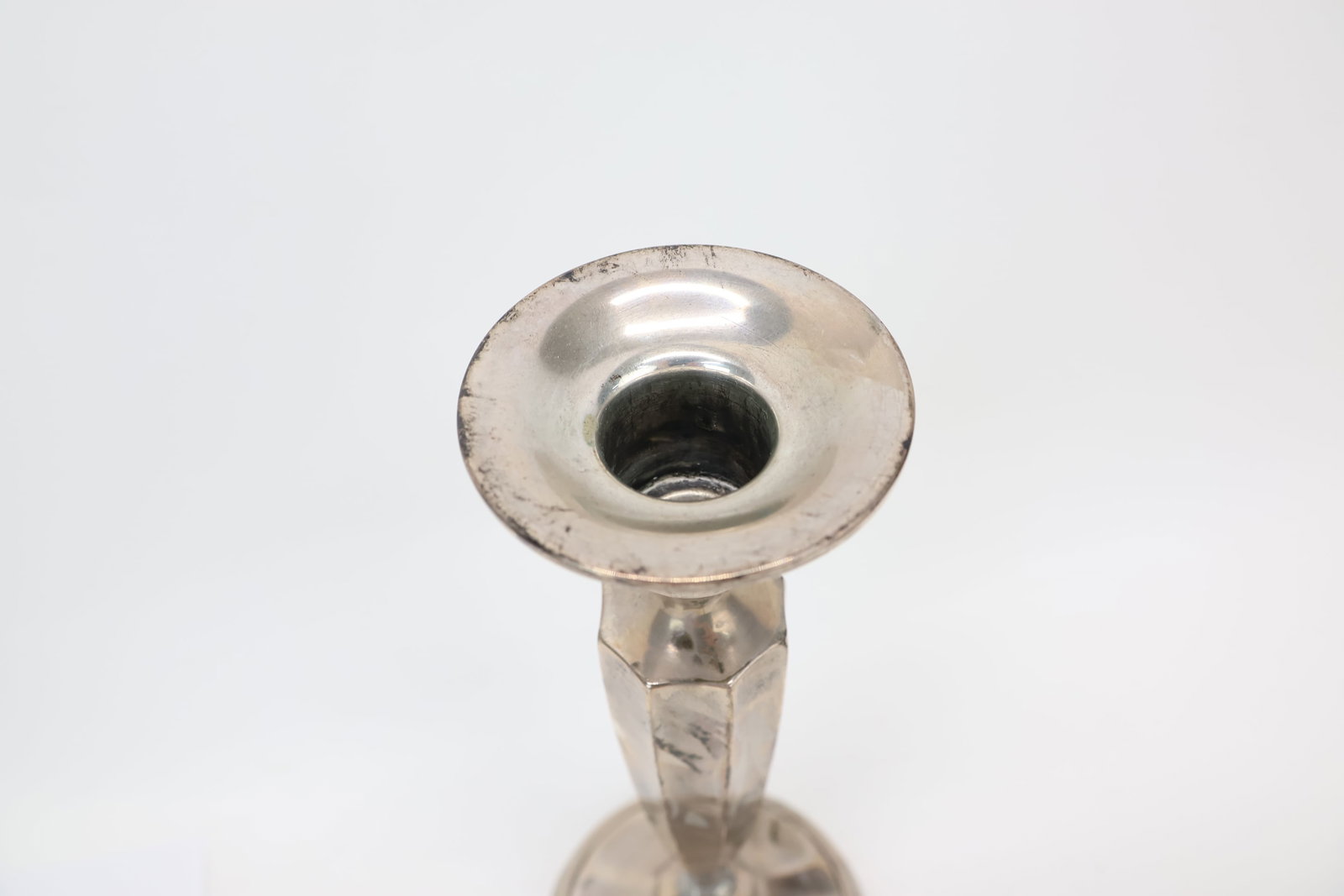 Pair Sterling Silver Weighted Candlesticks - 3