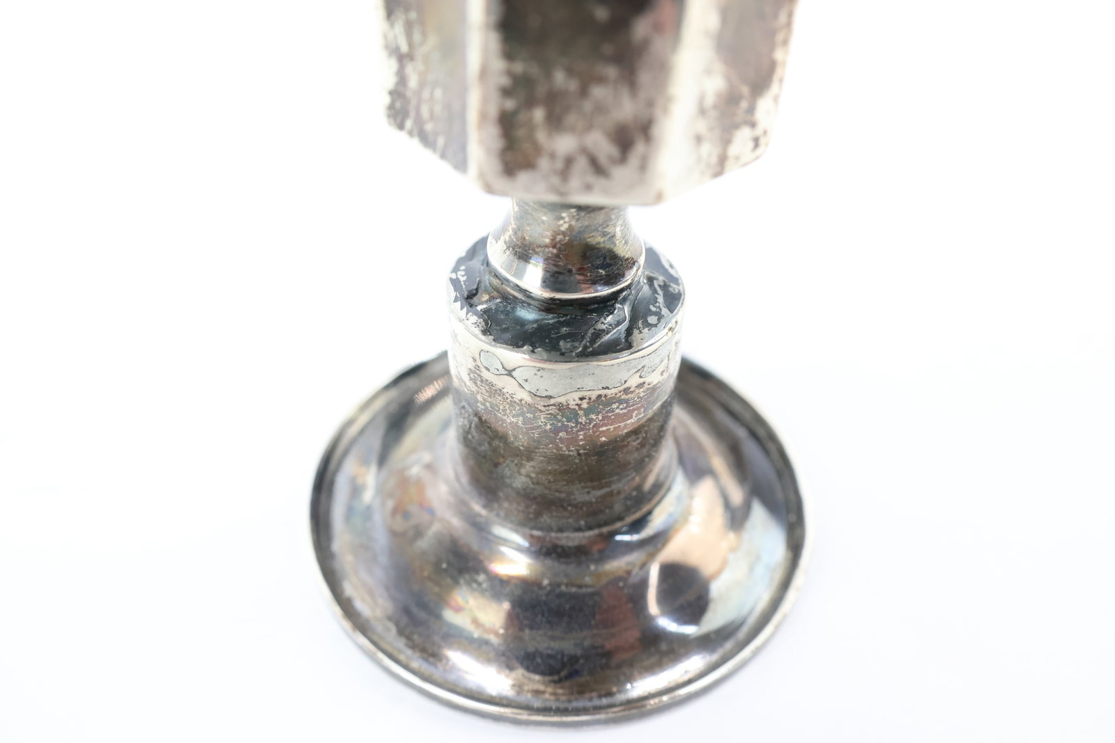 Pair Sterling Silver Weighted Candlesticks - 7