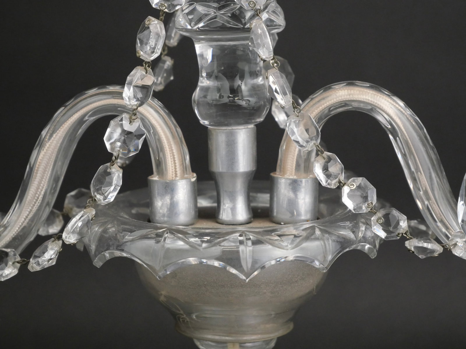 Two Light Crystal Candelabra Light - 5