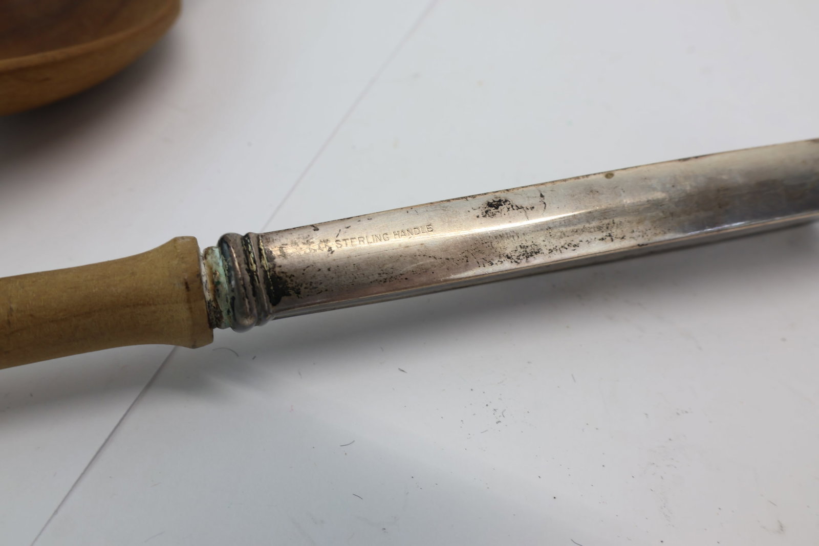 Two Sterling Silver Handled Carving Sets - 8