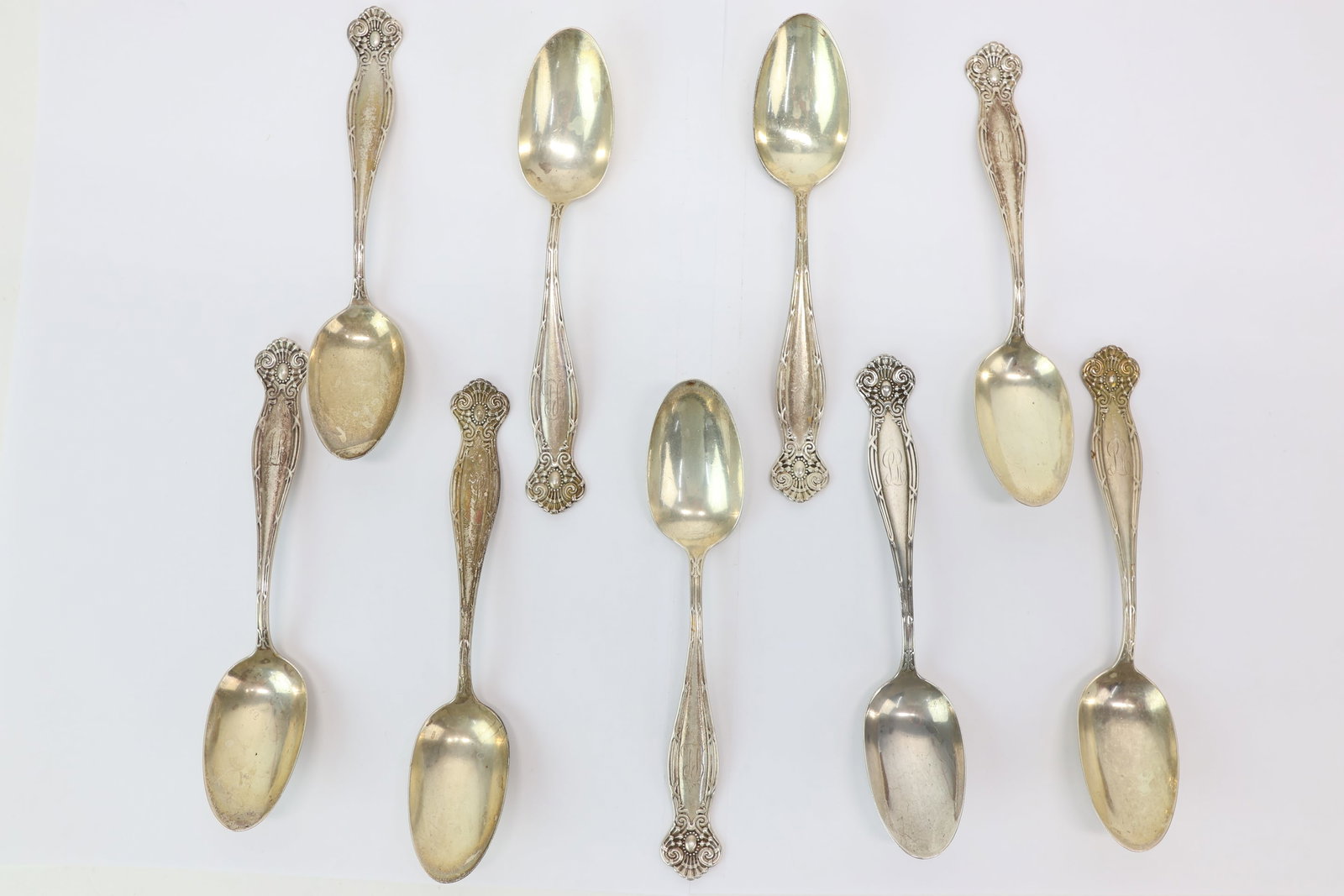 Set of 9 Towle Empire Sterling Silver Spoons (1 of 6)