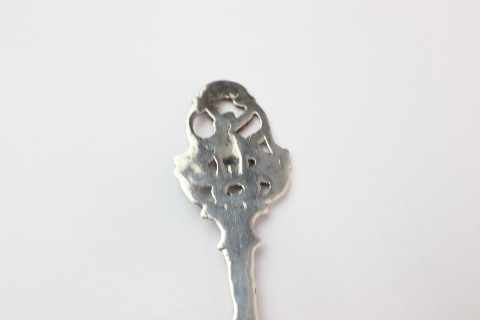 Two German 800 Silver Strainer Spoons - 11