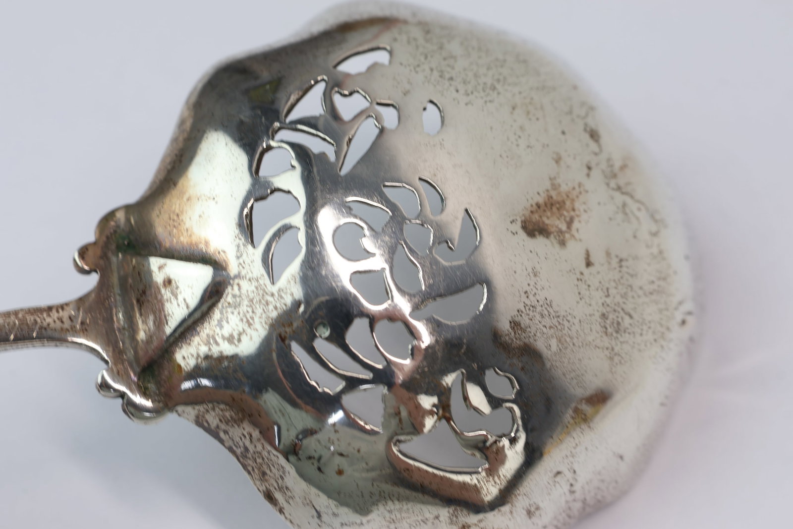 Two German 800 Silver Strainer Spoons - 5