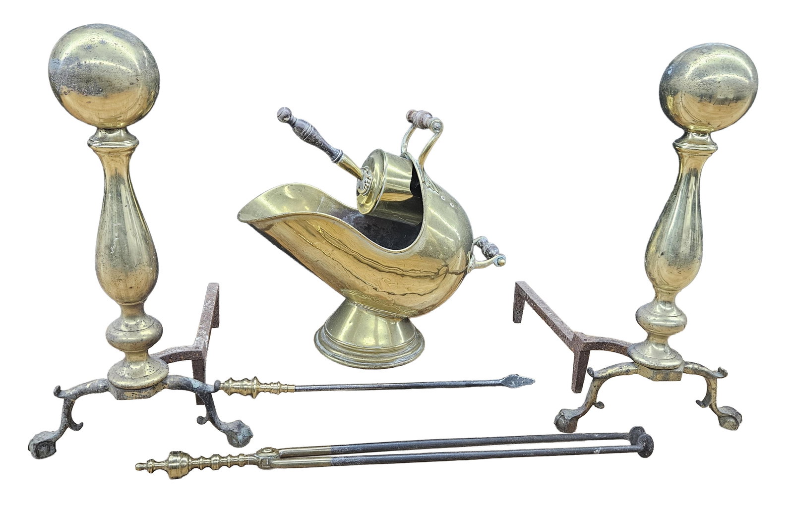 Group of Brass Fireplace Equipment (1 of 8)