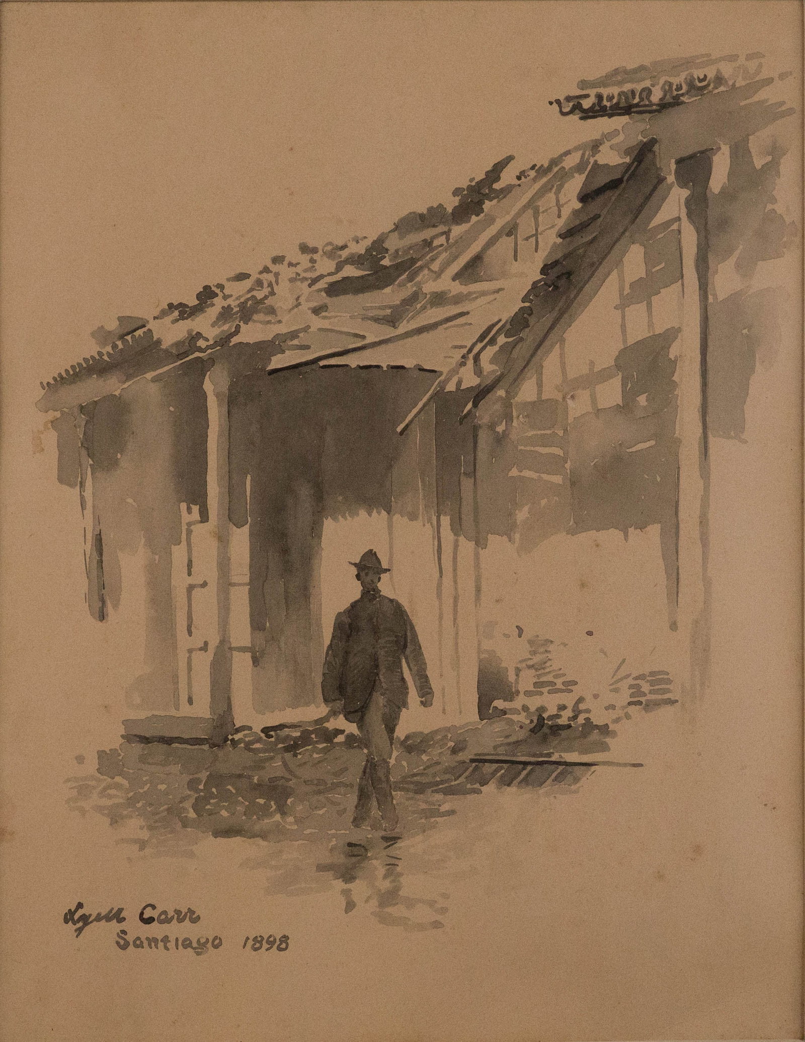 Lyell E Carr, 1857-1912, Santiago, Watercolor on Paper (1 of 6)