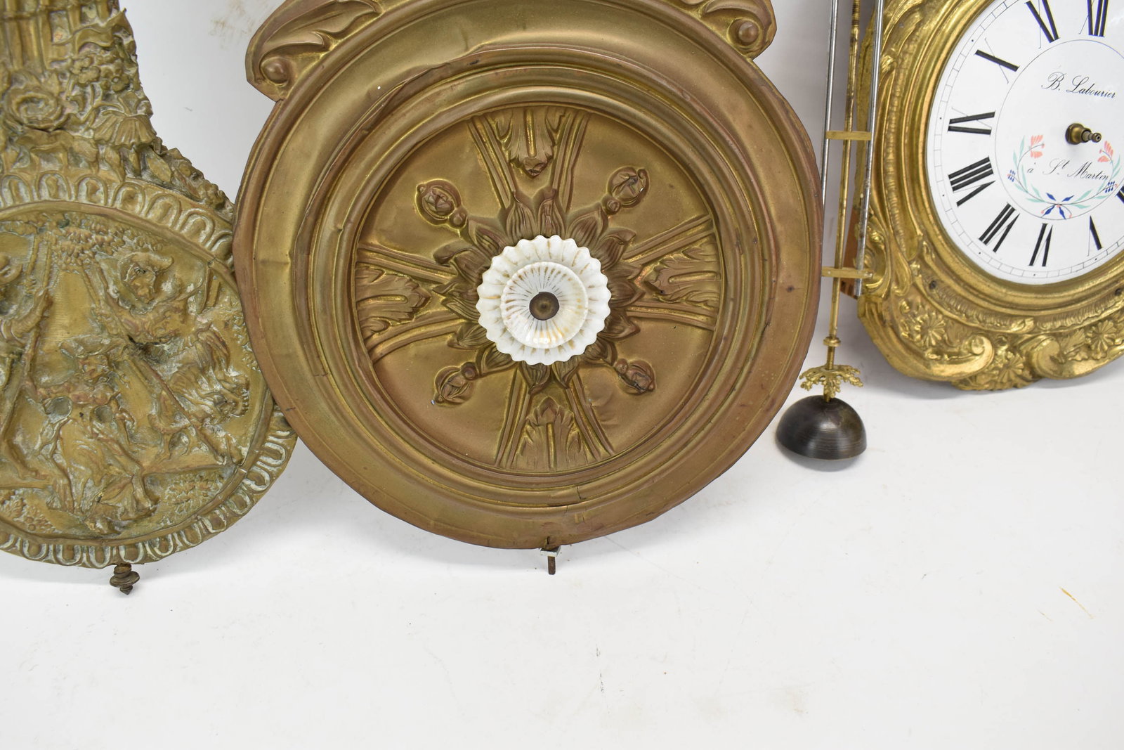 Two Antique Clock Pendulums - 7