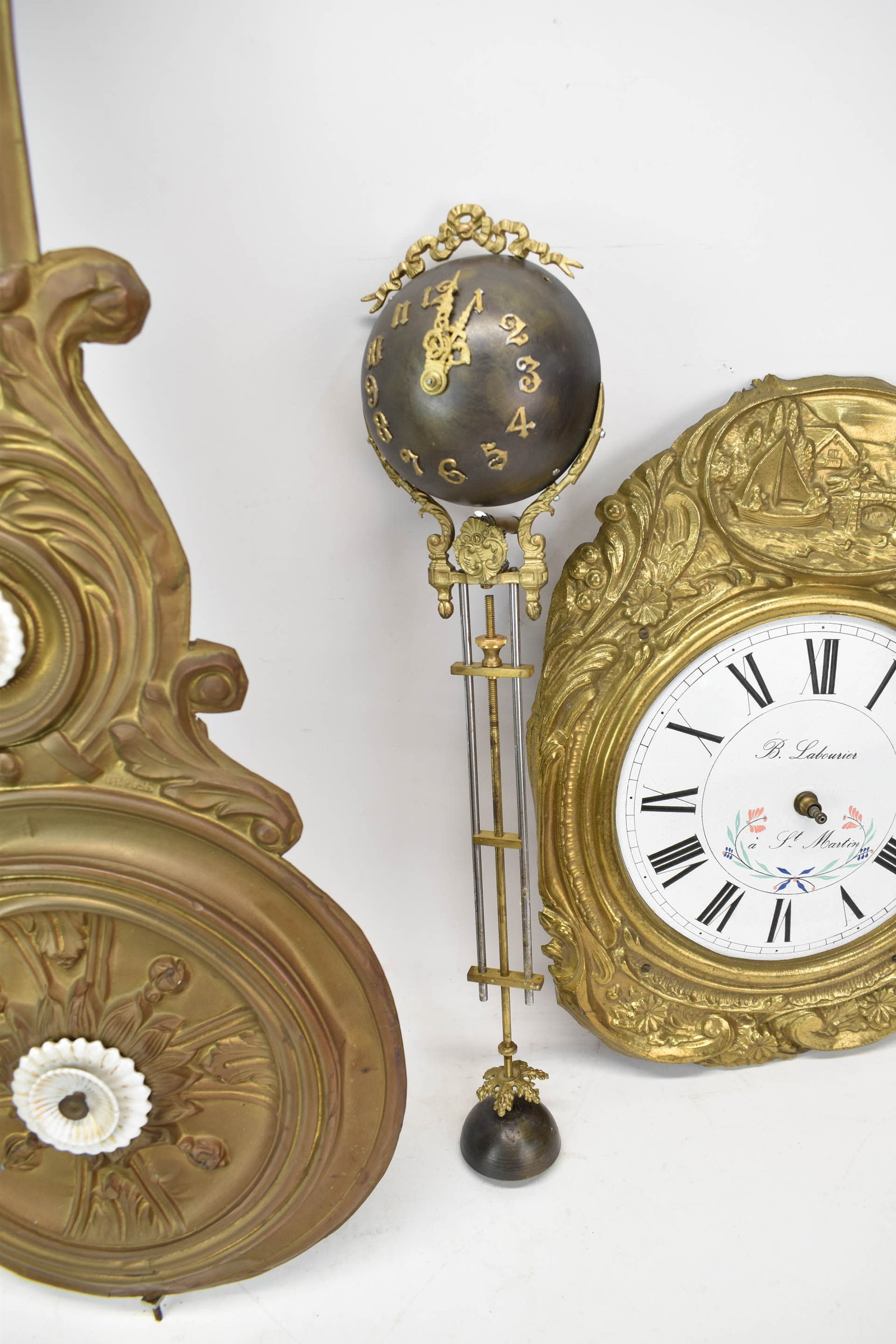 Two Antique Clock Pendulums - 8