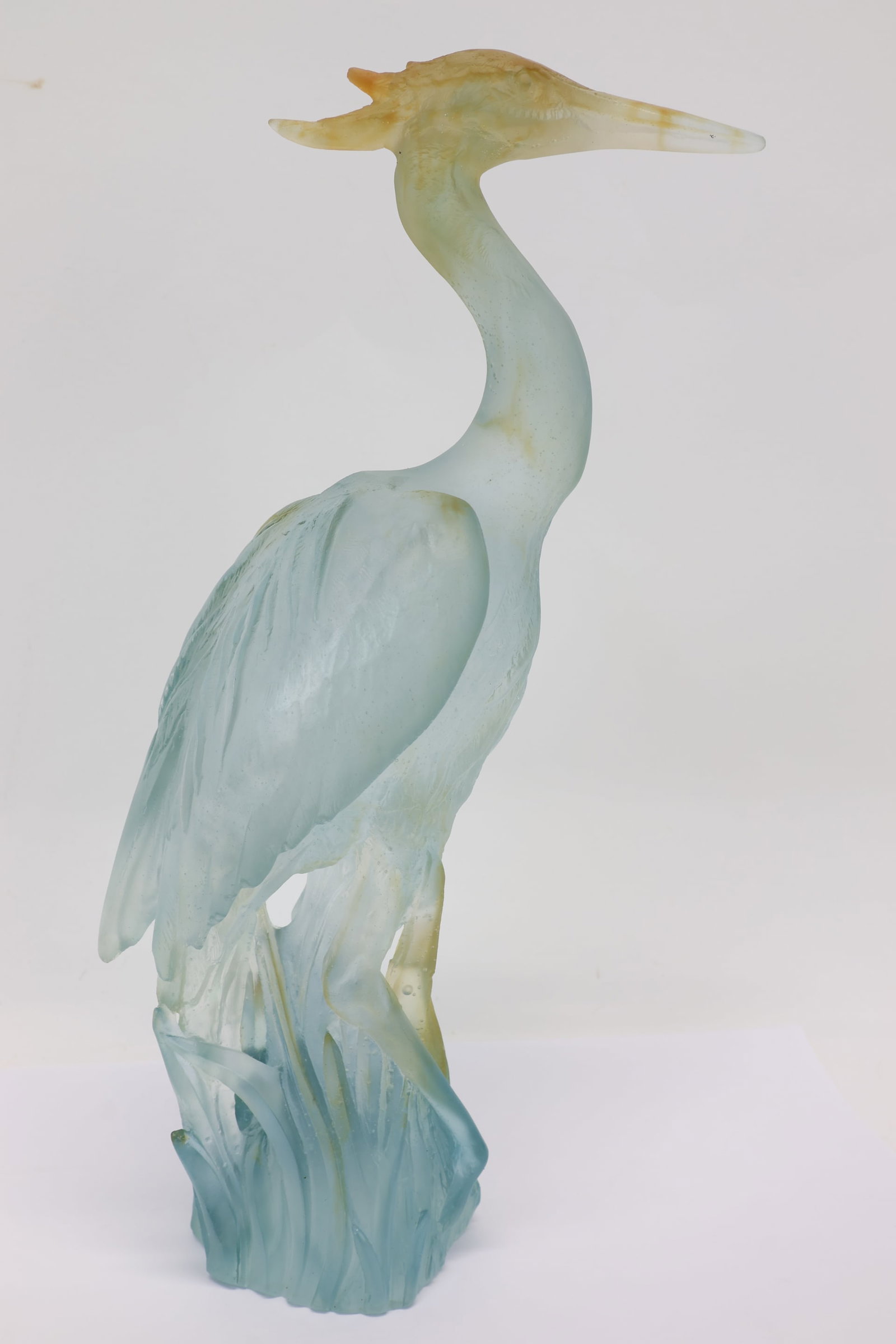 Daum France Pate de Verre Art Glass Heron (1 of 8)