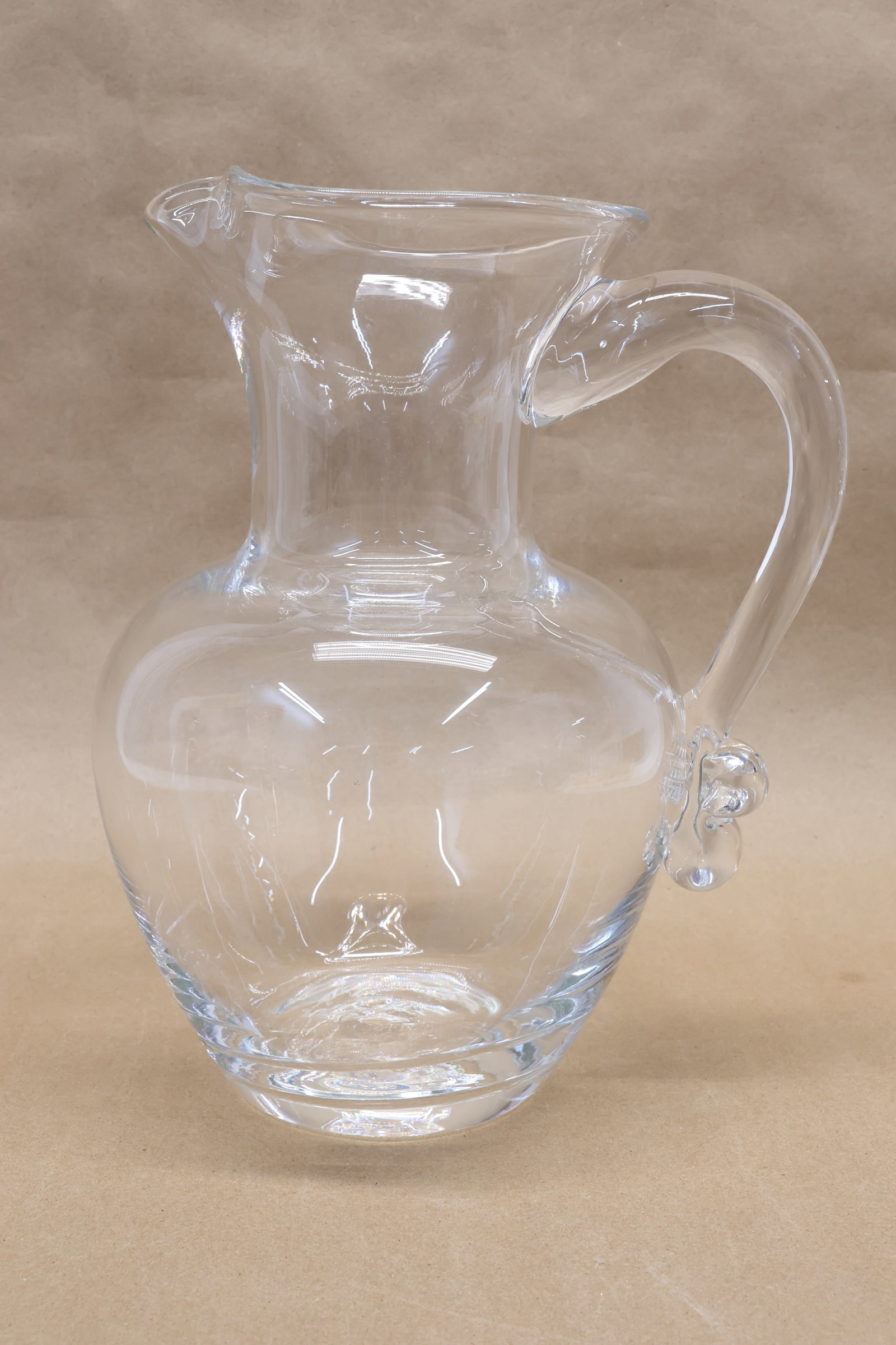 Simon Pearce Large Colorless Glass Pitcher (1 of 7)