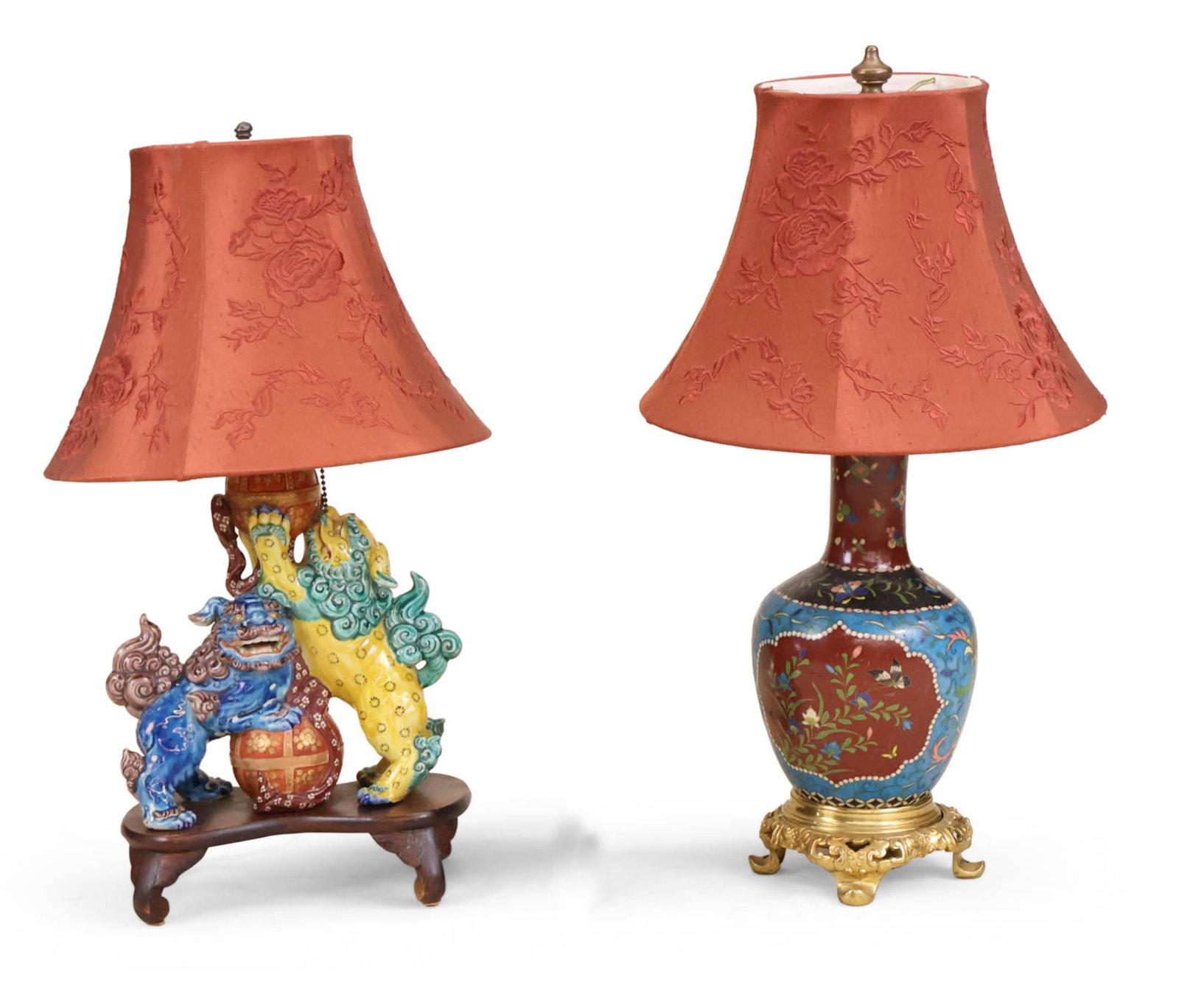 Two Asian Porcelain Table Lamps (1 of 10)