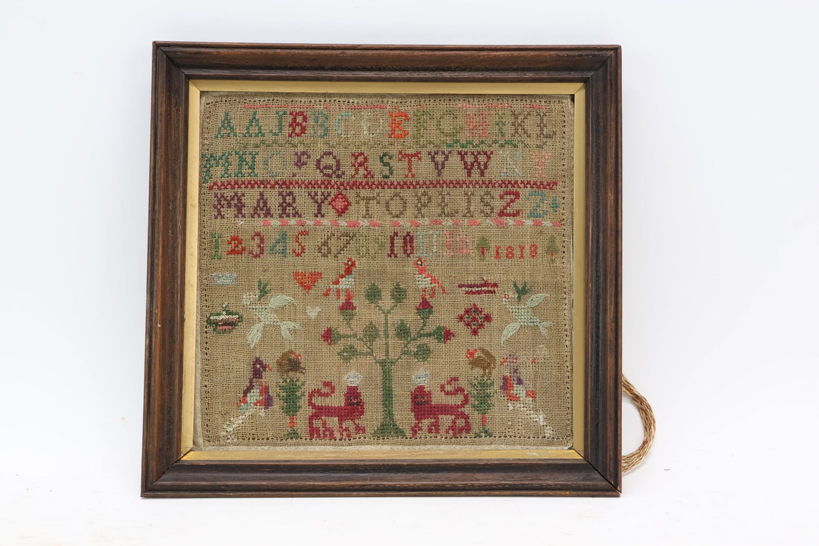 Two Antique Neddlework Samplers - 5