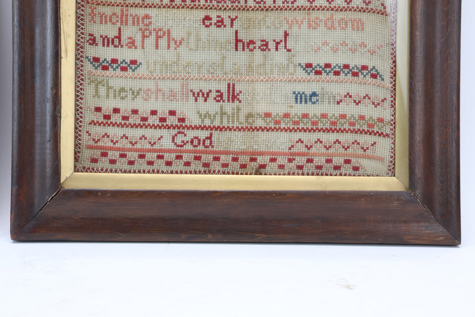 Two Antique Needlework Samplers - 7