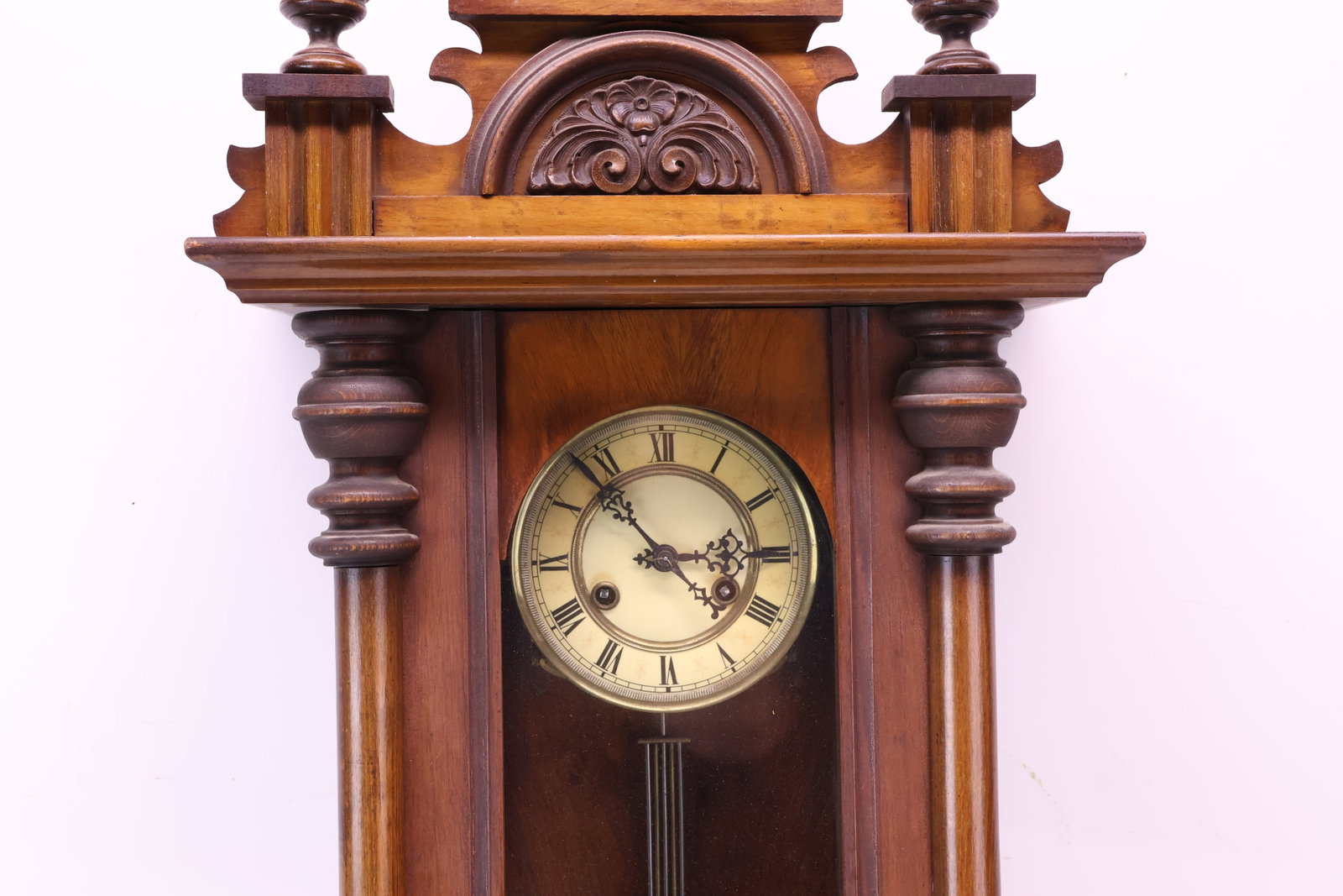 Antique Continental Regulator Wall Clock - 2