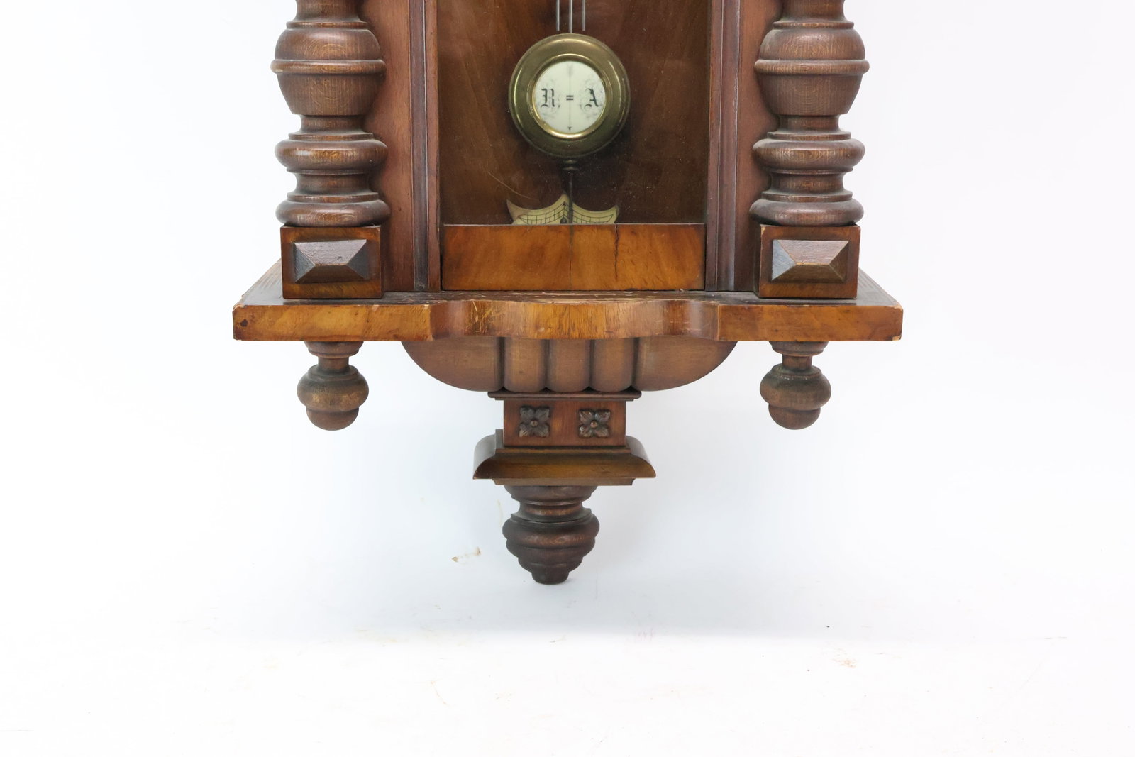Antique Continental Regulator Wall Clock - 4