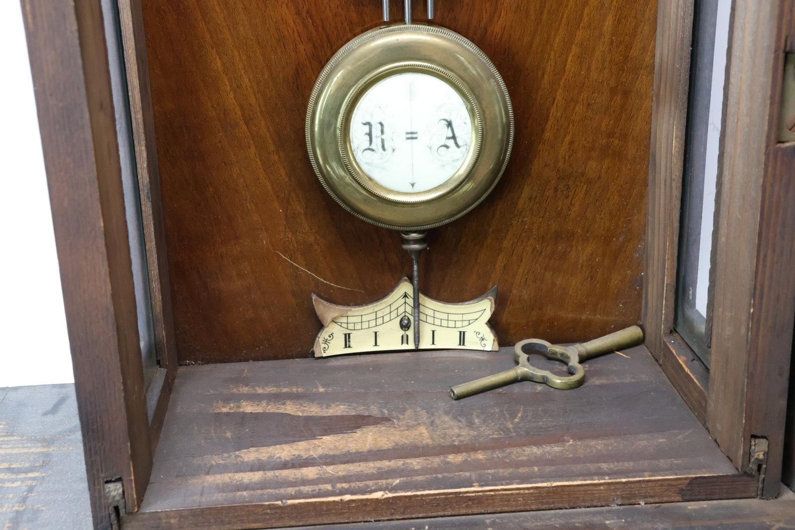 Antique Continental Regulator Wall Clock - 6