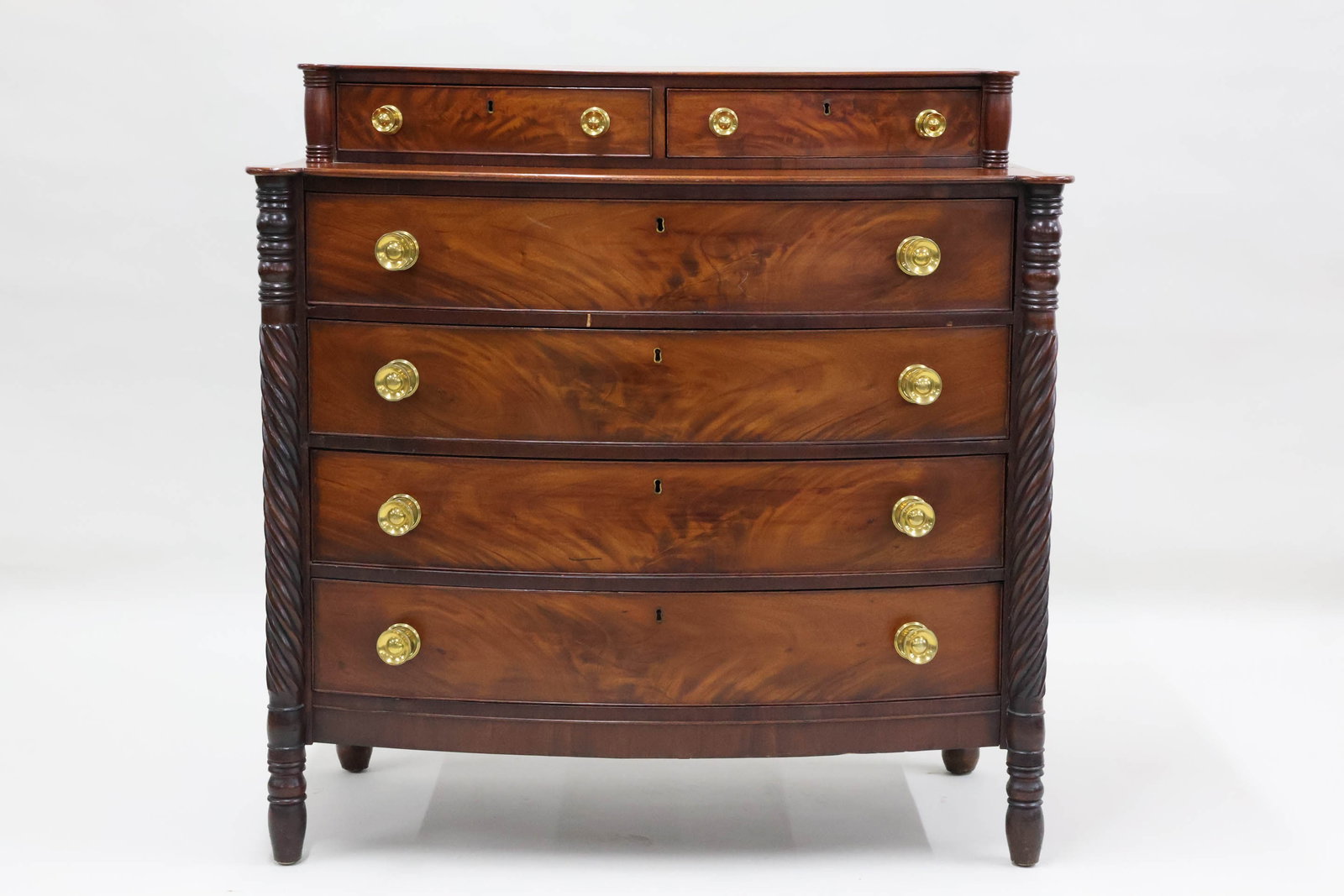 Antique Mahogany Sheraton Chest of Drawers (1 of 18)