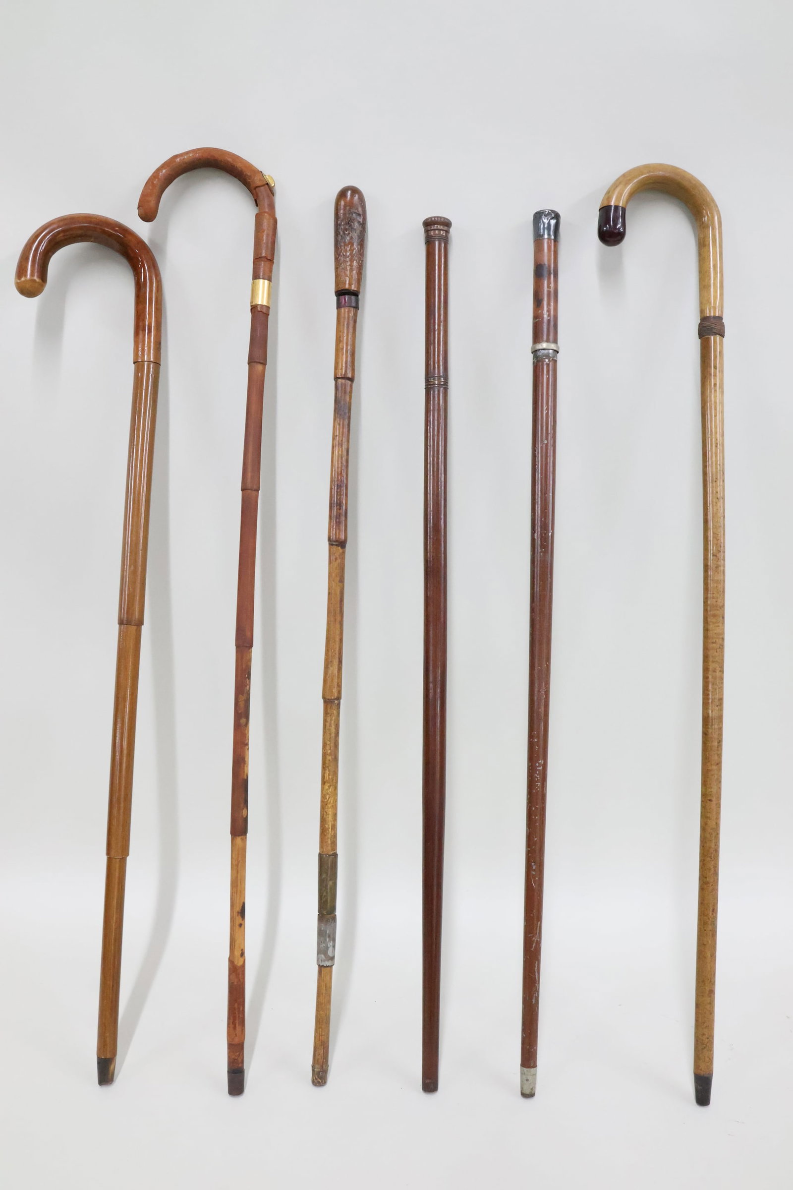 Vintage Group of Six Assorted Gadget Canes (1 of 20)
