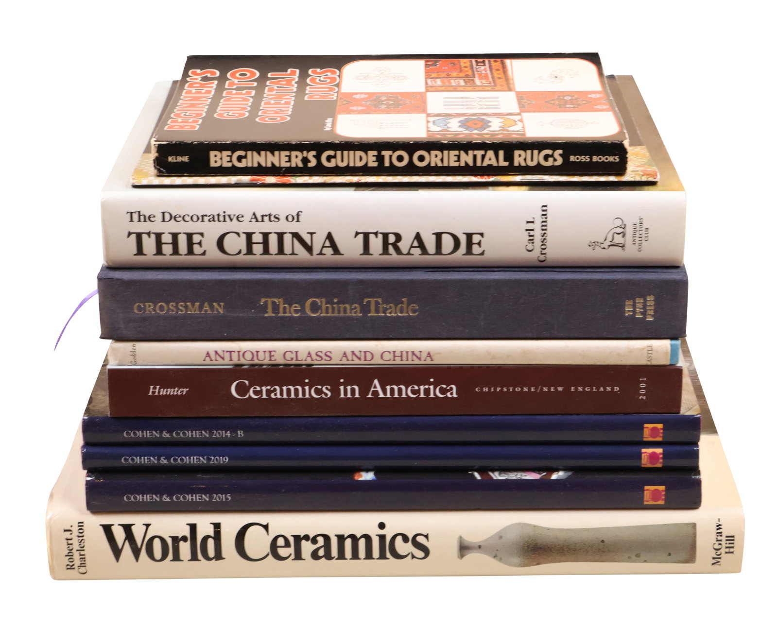Books on Chinaware and Ceramics: Books on Chinaware and Ceramics 10 Books in total. Comprises 'World Ceramics', 'Antique Glass and China', 'Ceramics in American', and others.