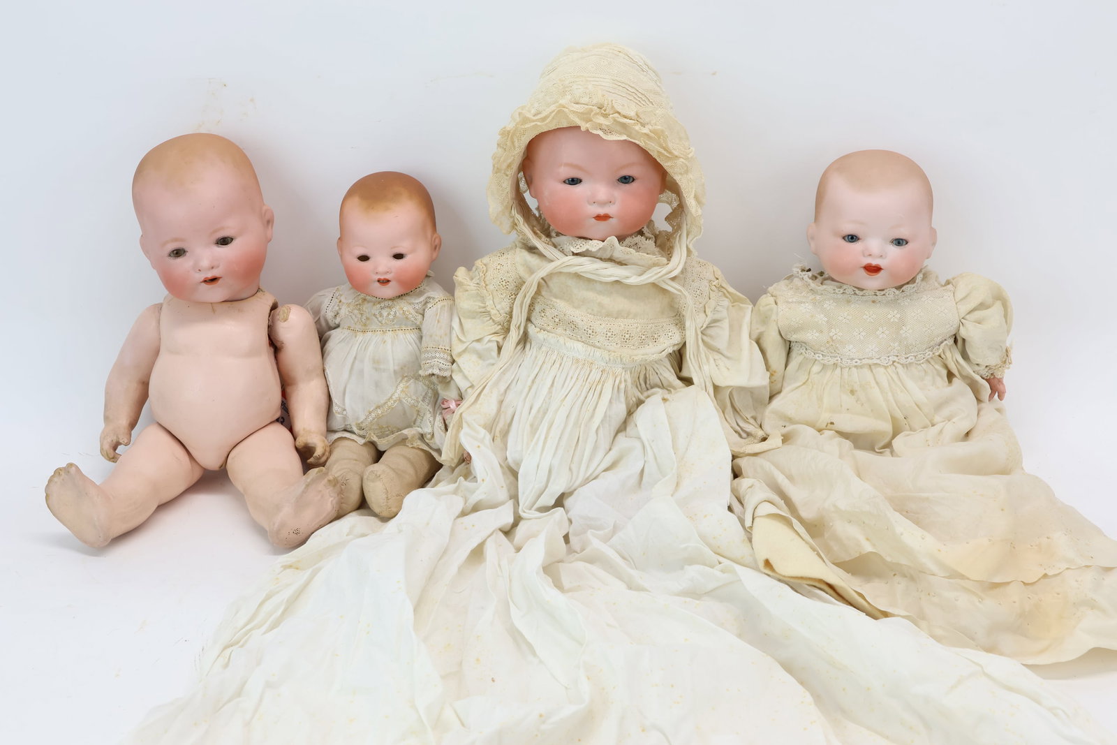 Four Assorted Armand Marseille Bisque Baby Dolls (1 of 20)