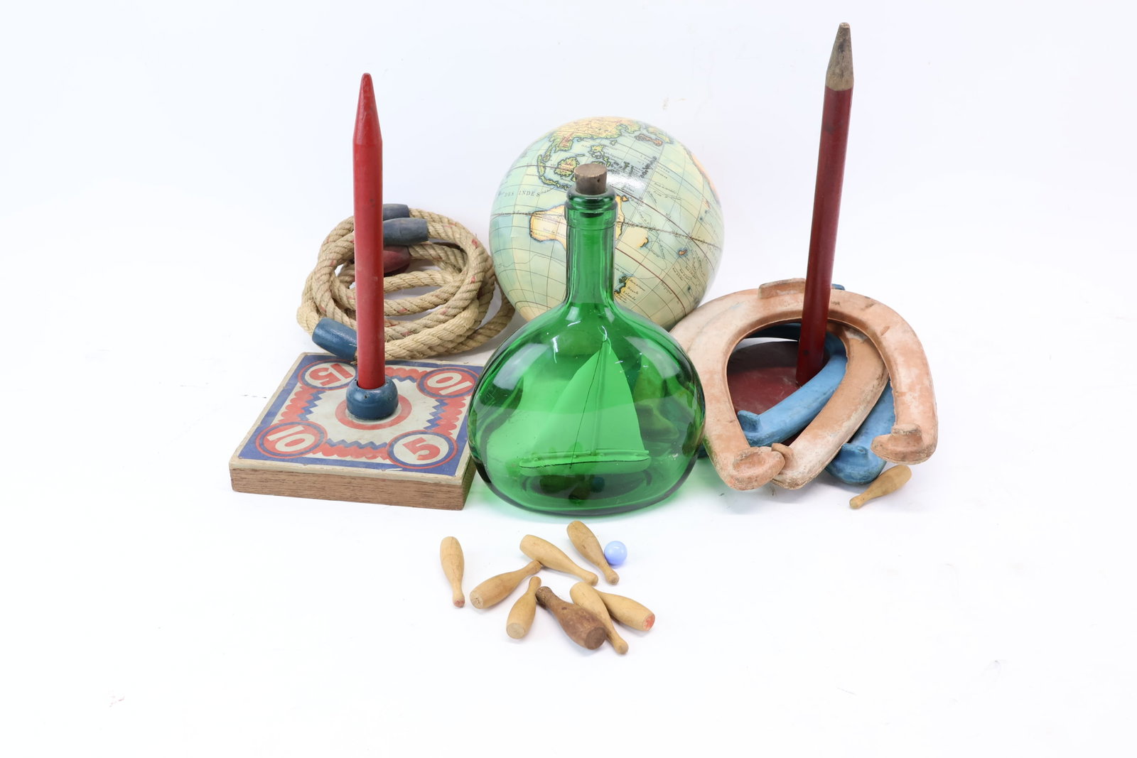 Two Vintage Ring Toss/Horseshoe Games (1 of 5)