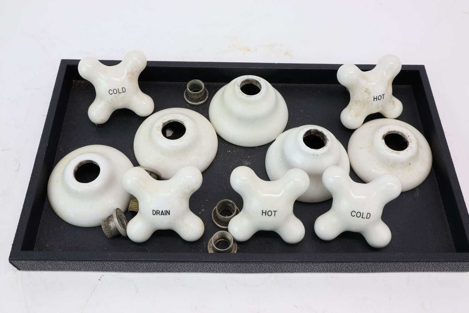 Five Vintage Porcelain Faucet Dials (1 of 3)