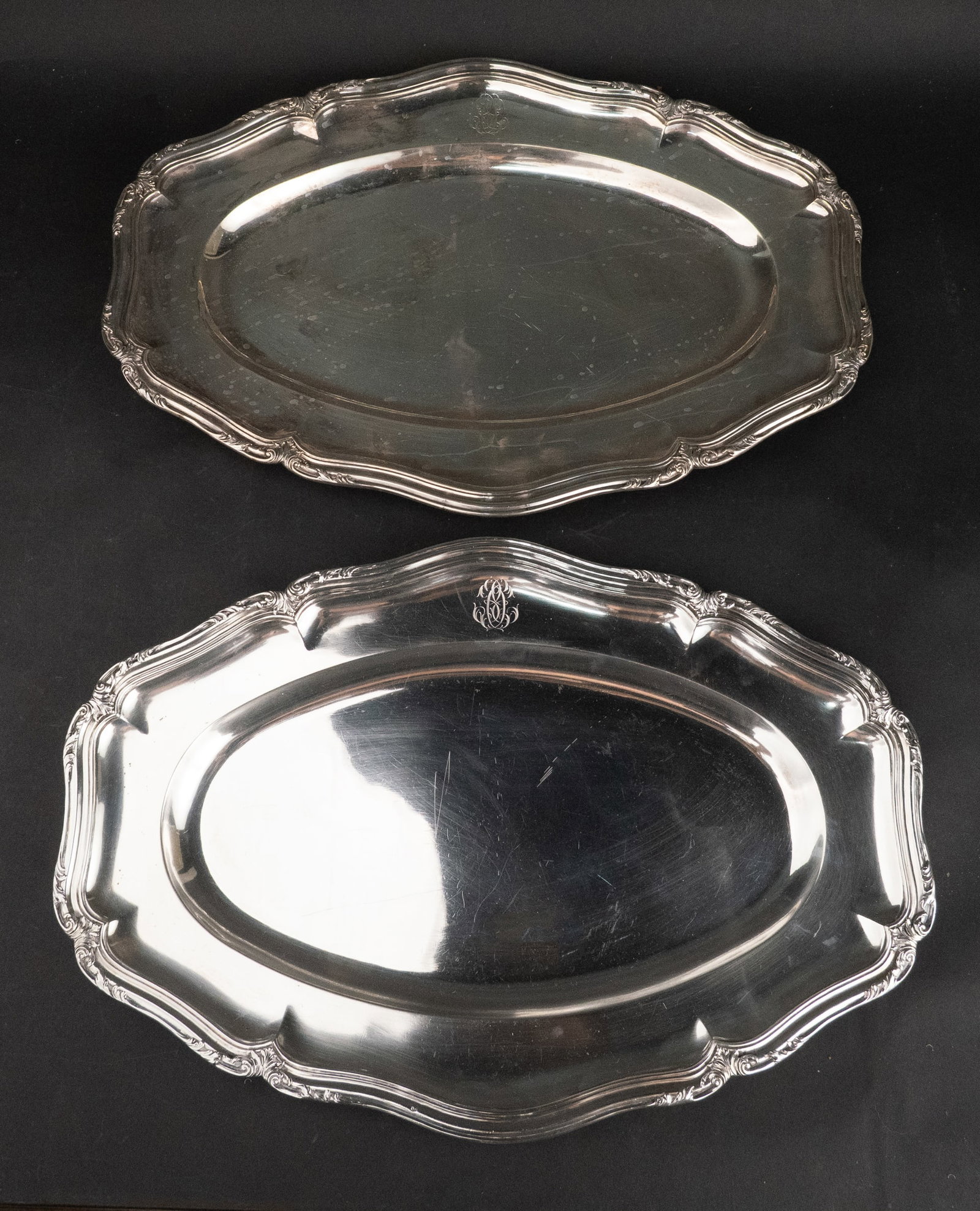 Two Cardeilhac First Standard French Silver Serving Trays (1 of 8)