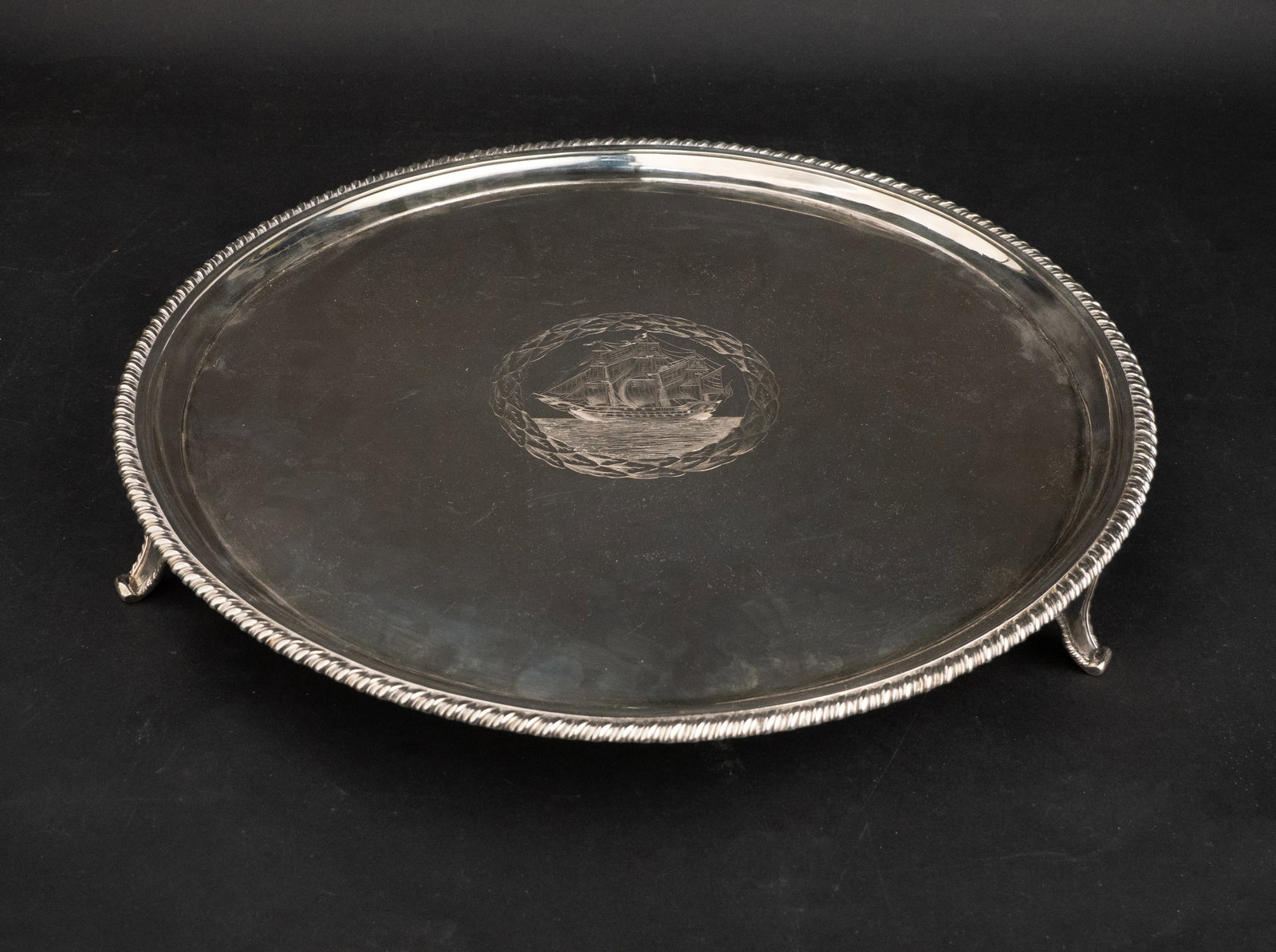 Bateman Family English Silver Footed Tray (1 of 6)