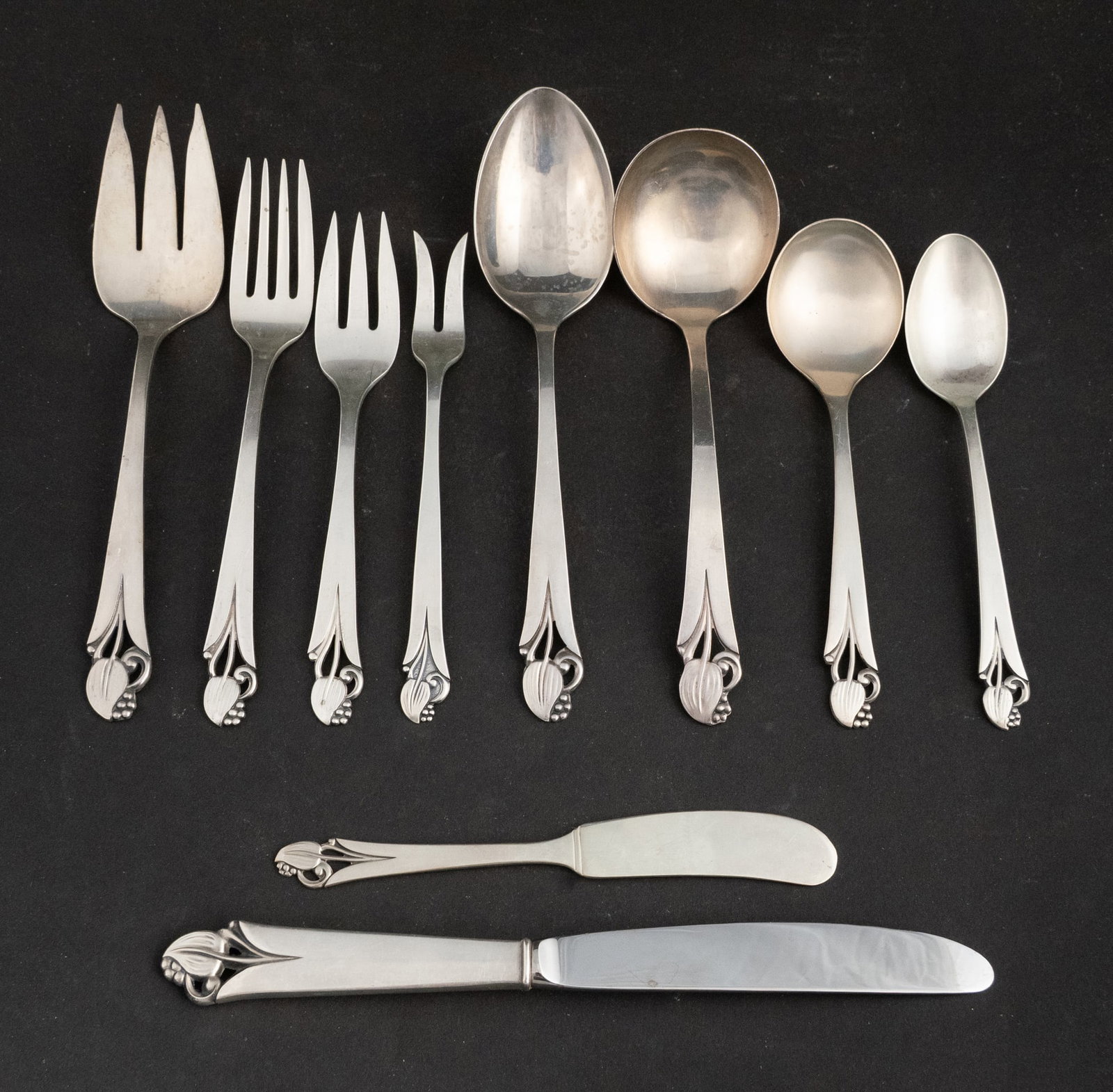 American Sterling "Wood Lily" Pattern Flatware (1 of 9)