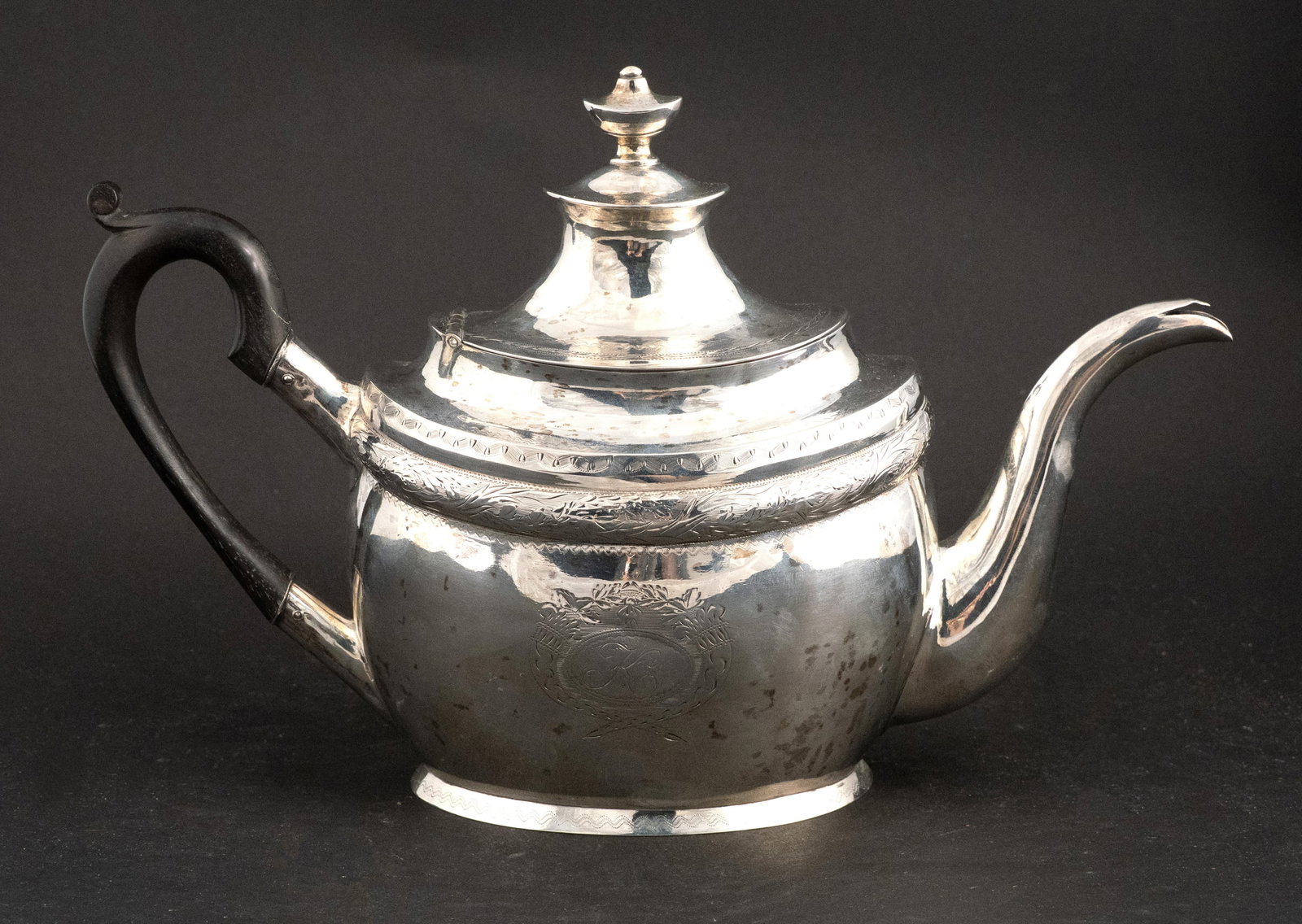 American Coin Silver Teapot (1 of 8)