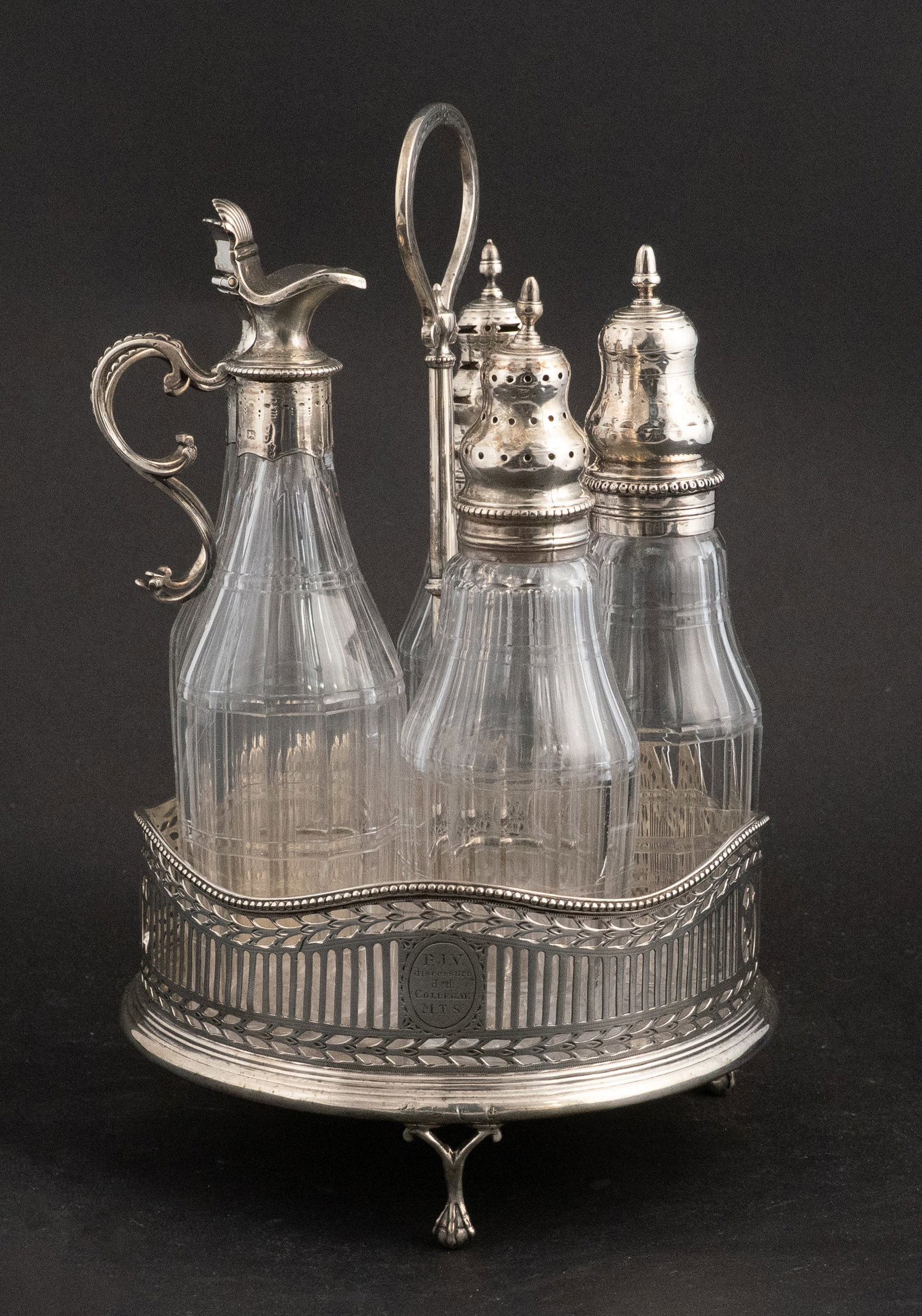 English Silver Cruet Stand (1 of 9)