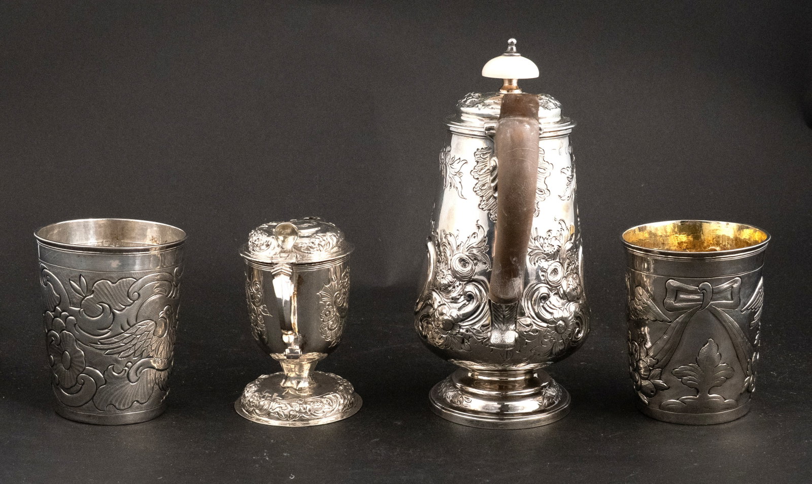 Two Russian Silver Kiddush Cups - 11