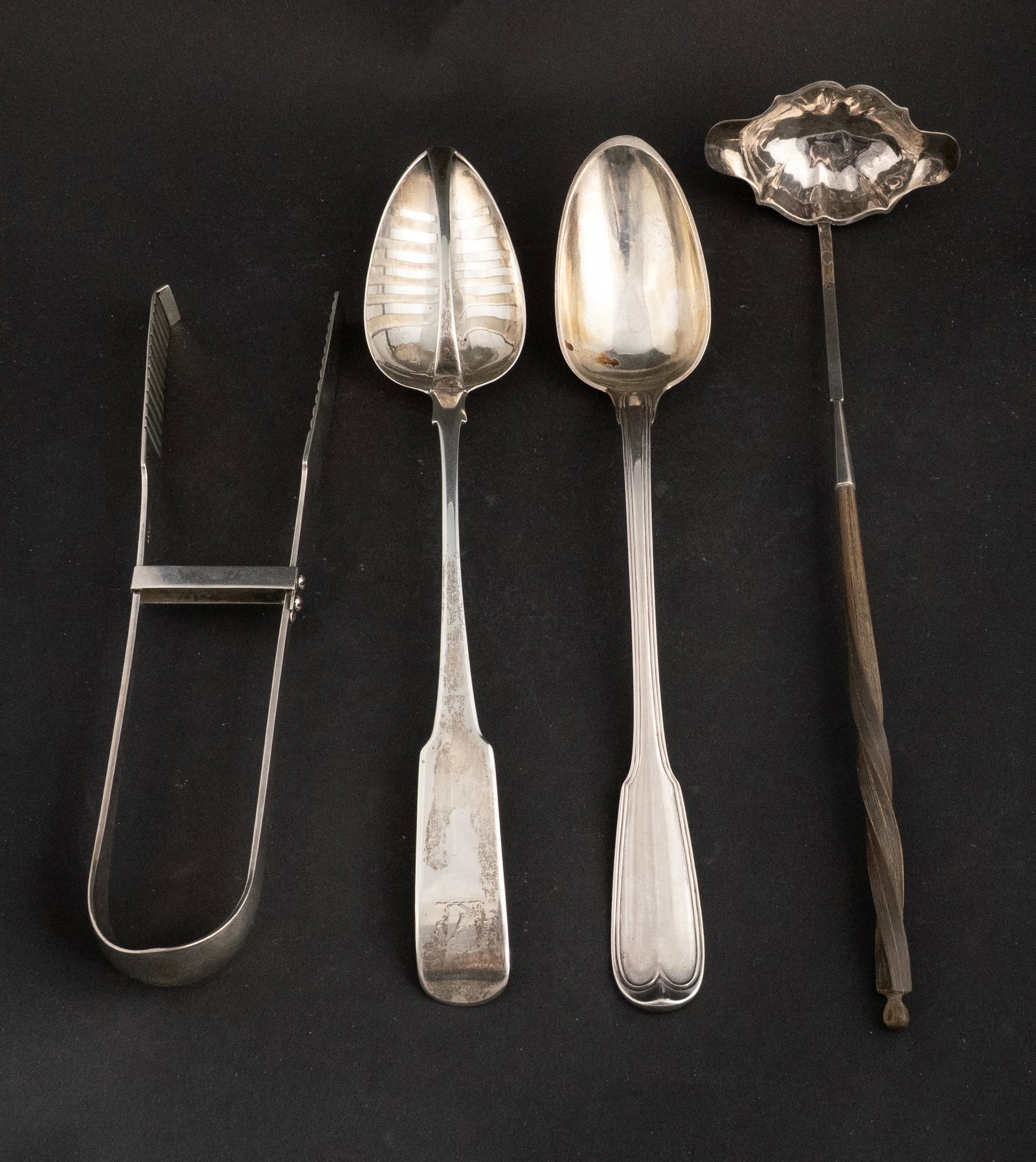 Irish Silver Divided Pea Serving Spoon (1 of 11)